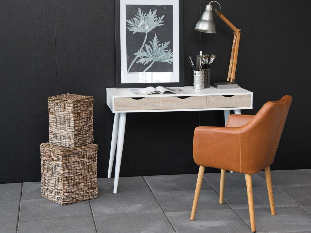 Pisalna miza Norsica 113 (Bela + Hrast)