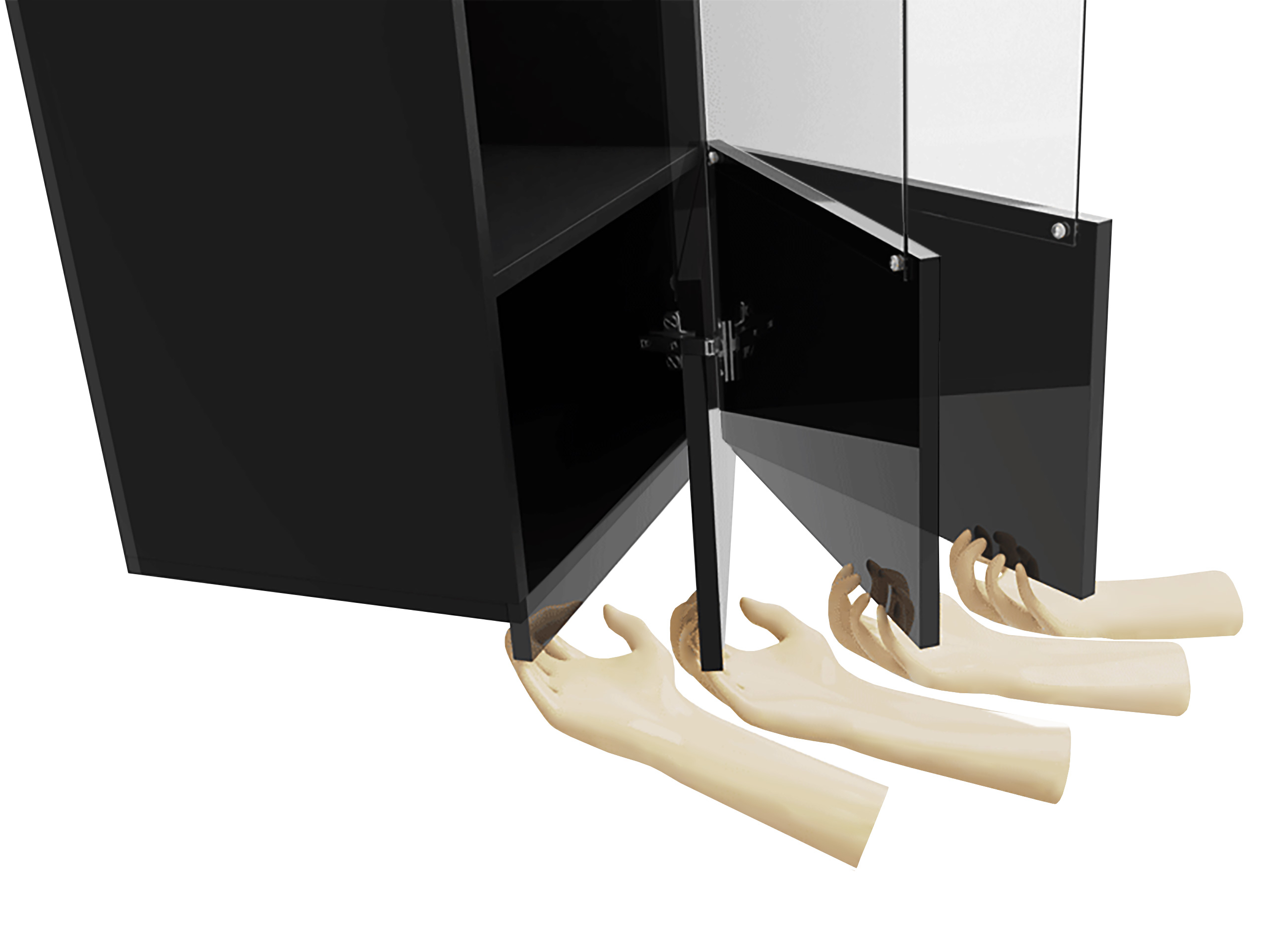 Komplet za dnevno sobo Remus XI (Bela + Sijaj bela)