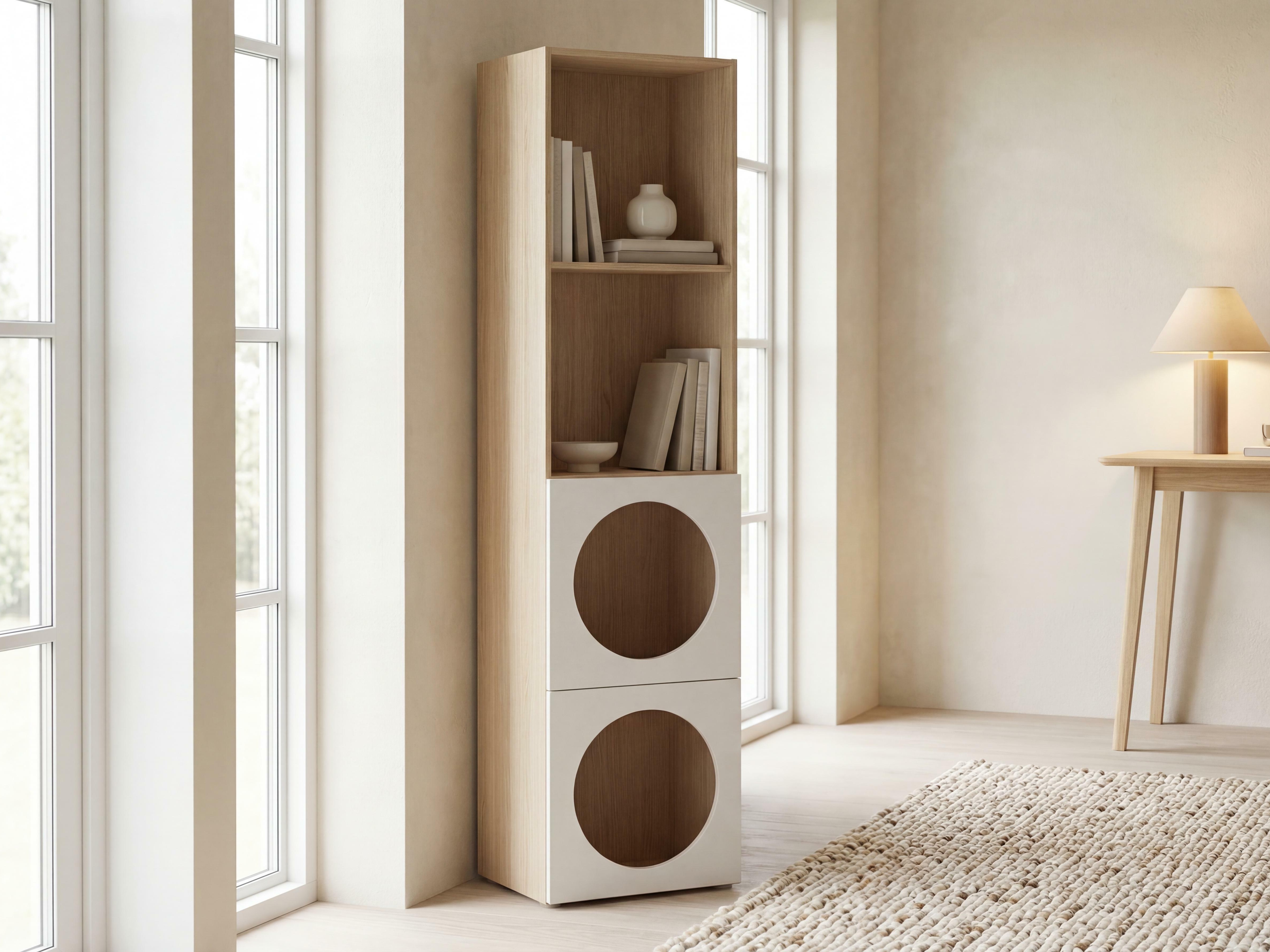 Regal Tornolo 115 (Lahki hrast + Bela)