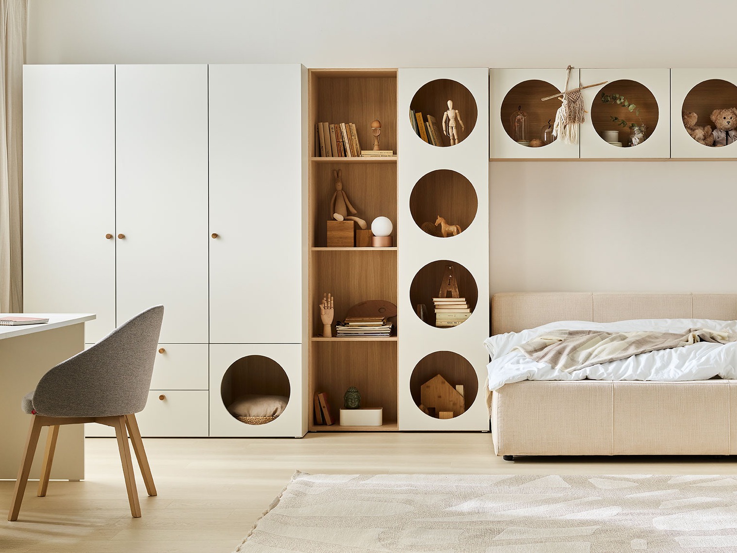 Regal Tornolo 117 (Lahki hrast + Bela)