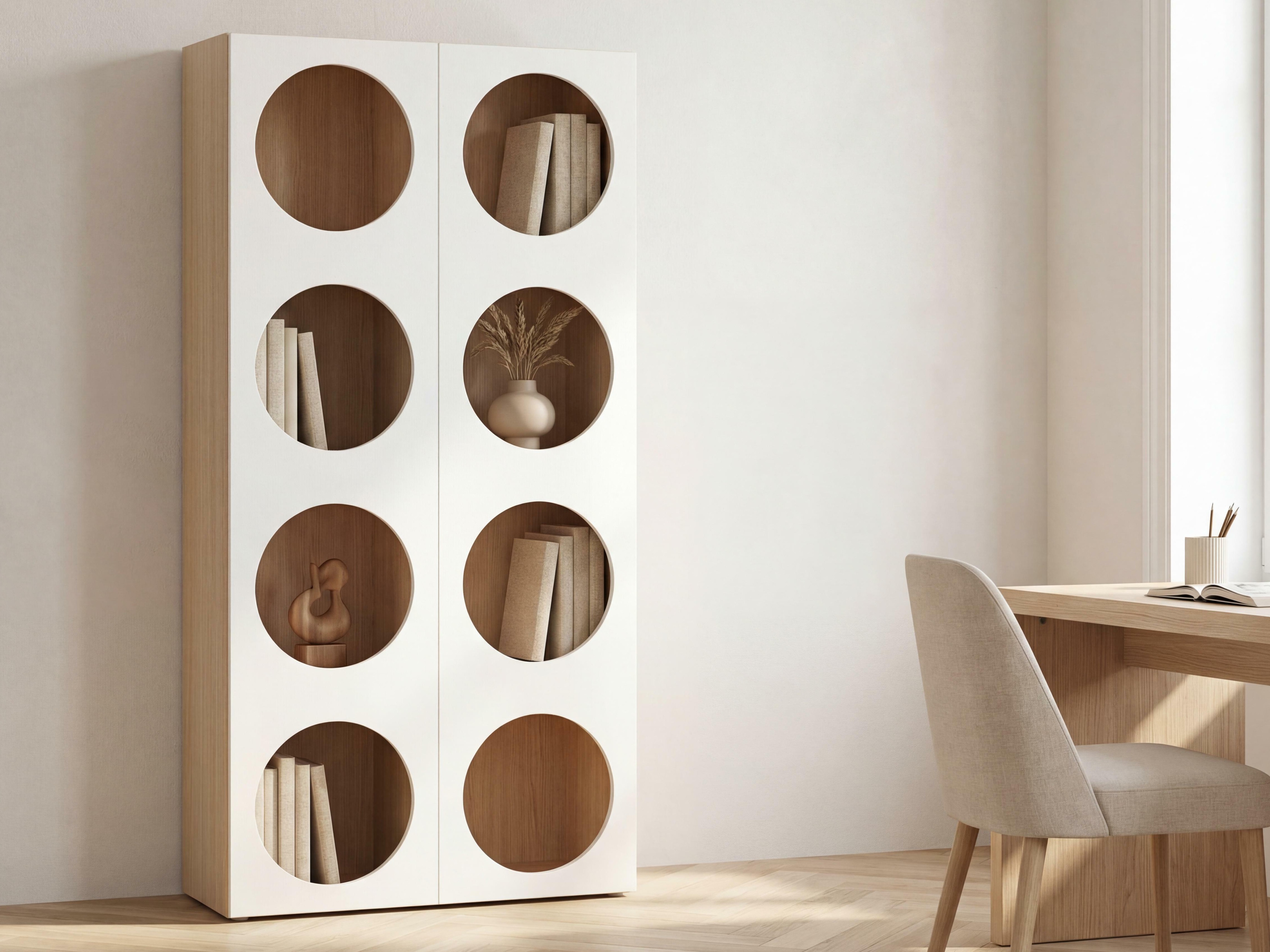 Regal Tornolo 118 (Lahki hrast + Bela)