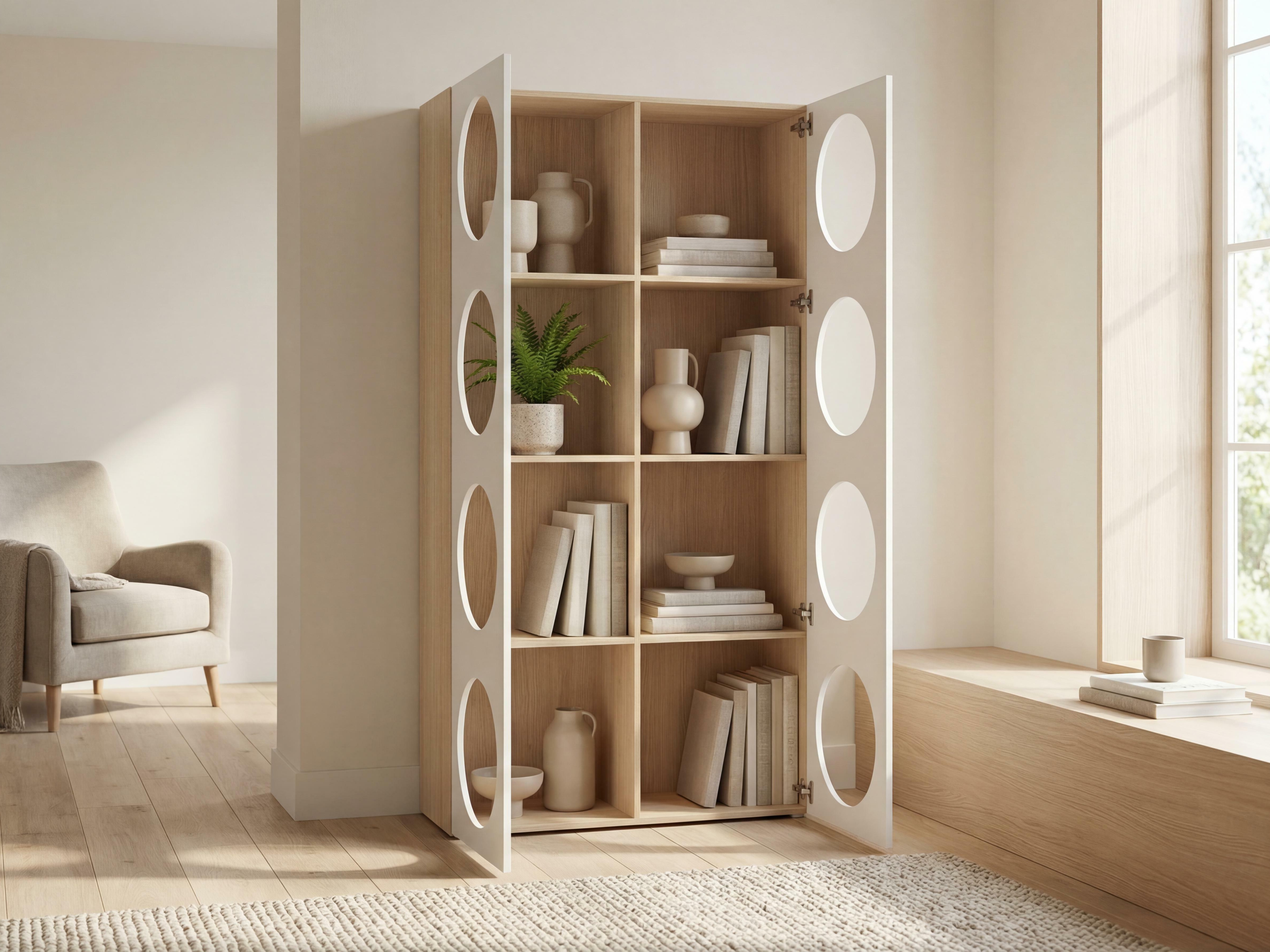 Regal Tornolo 118 (Lahki hrast + Bela)