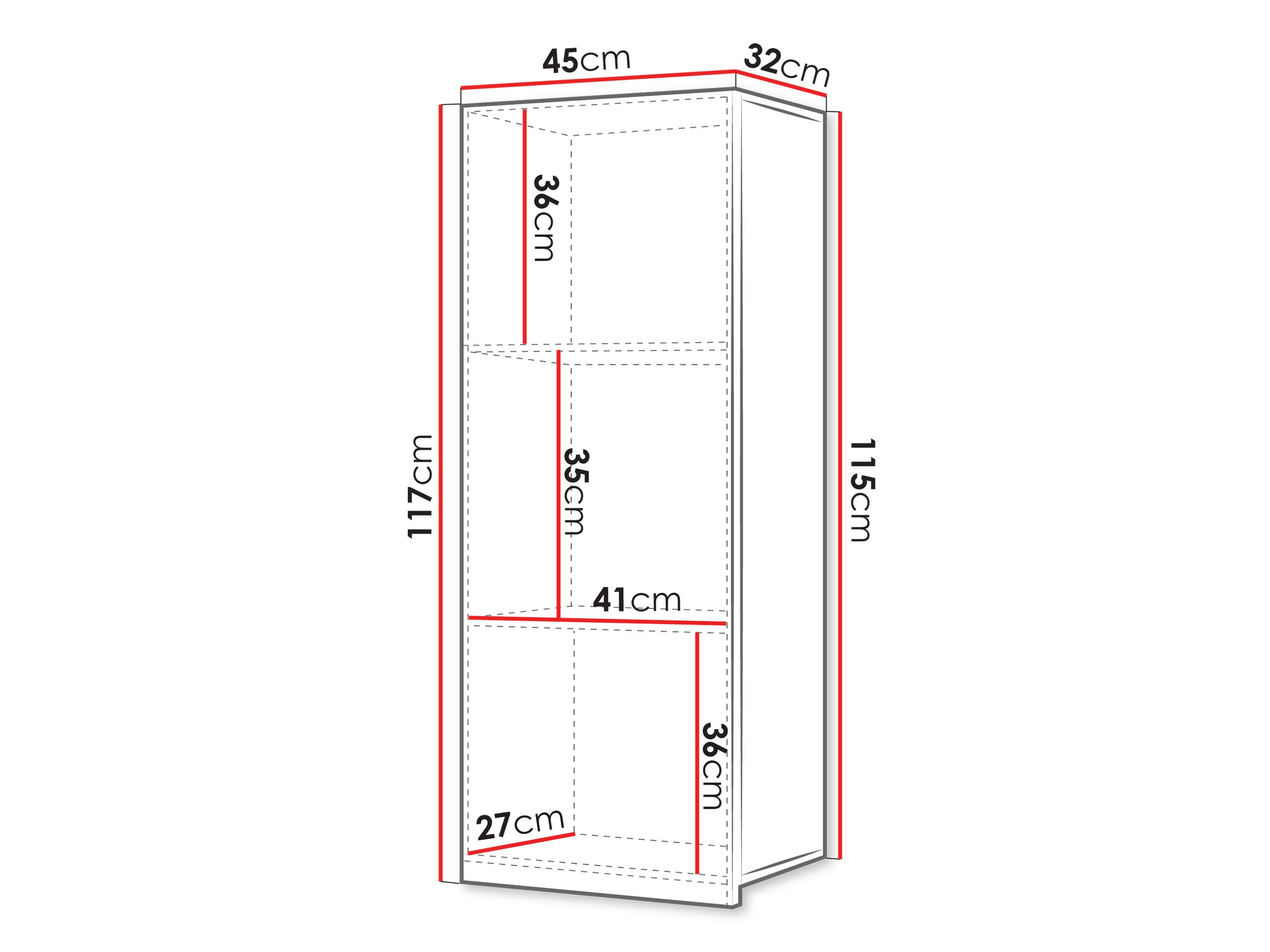 Stenska omarica Tivdalu 126 (Črna + Sijaj črna)