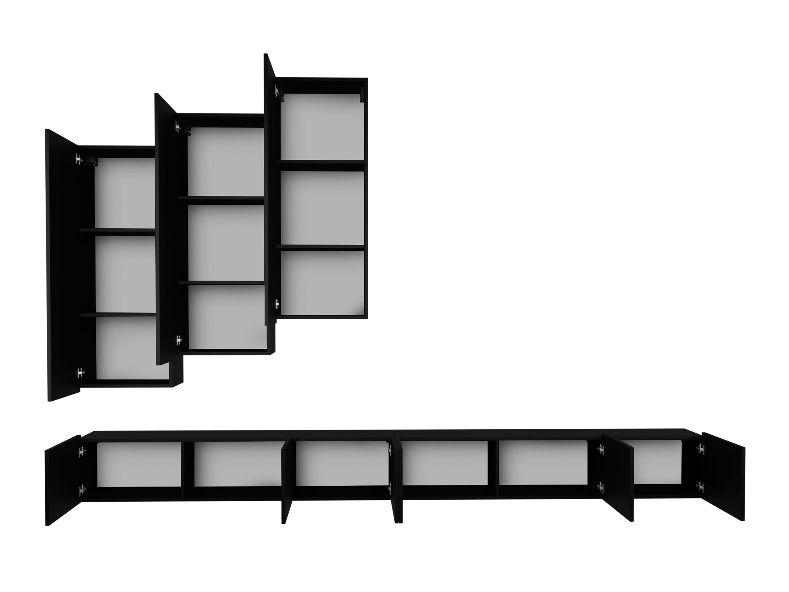 Komplet za dnevno sobo Tivdalu 131 (Bela)