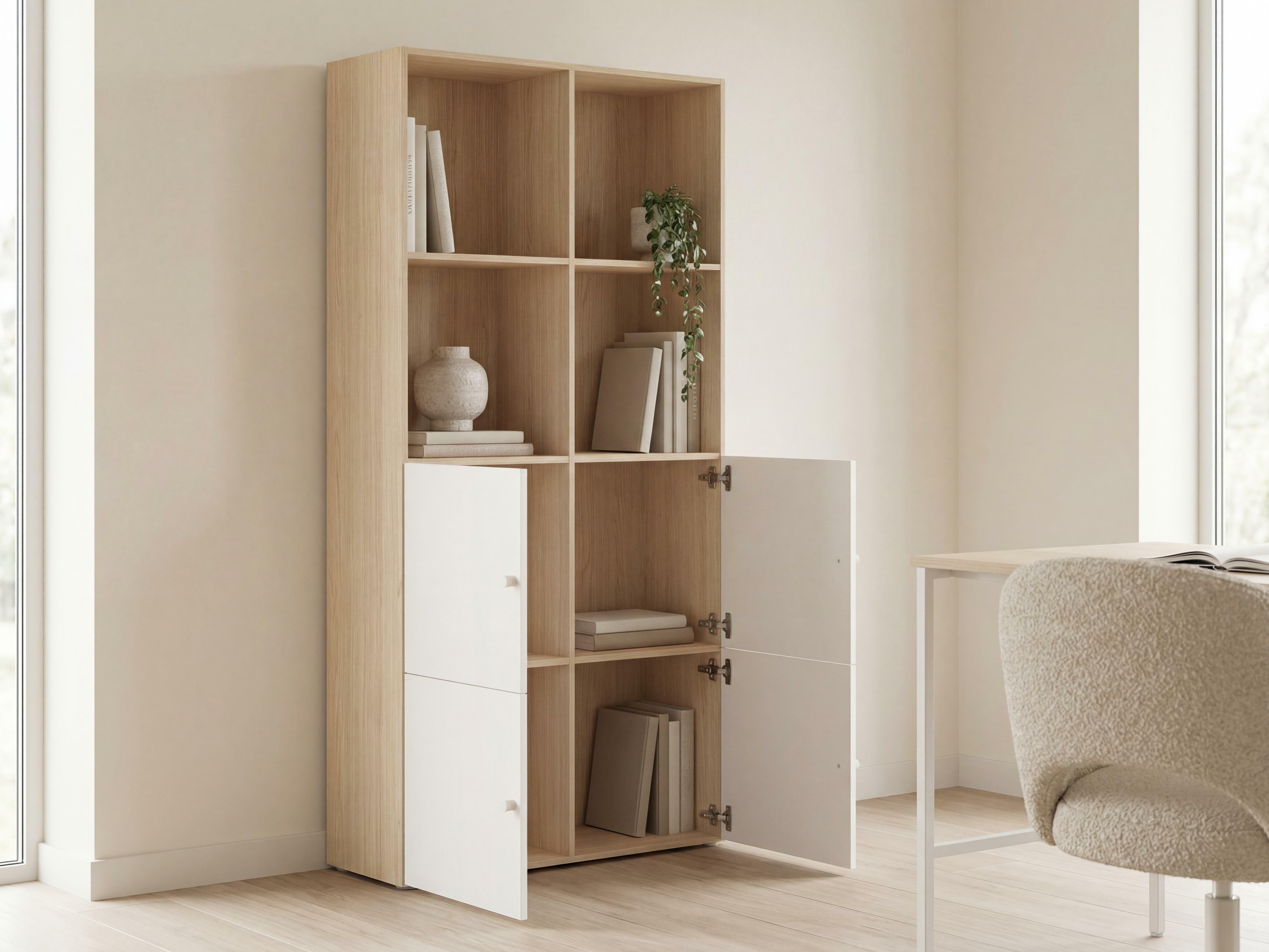 Regal Tornolo 120 (Lahki hrast + Bela)