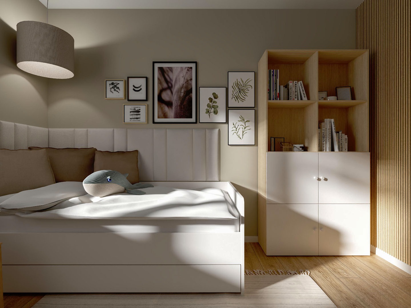 Regal Tornolo 120 (Lahki hrast + Bela)
