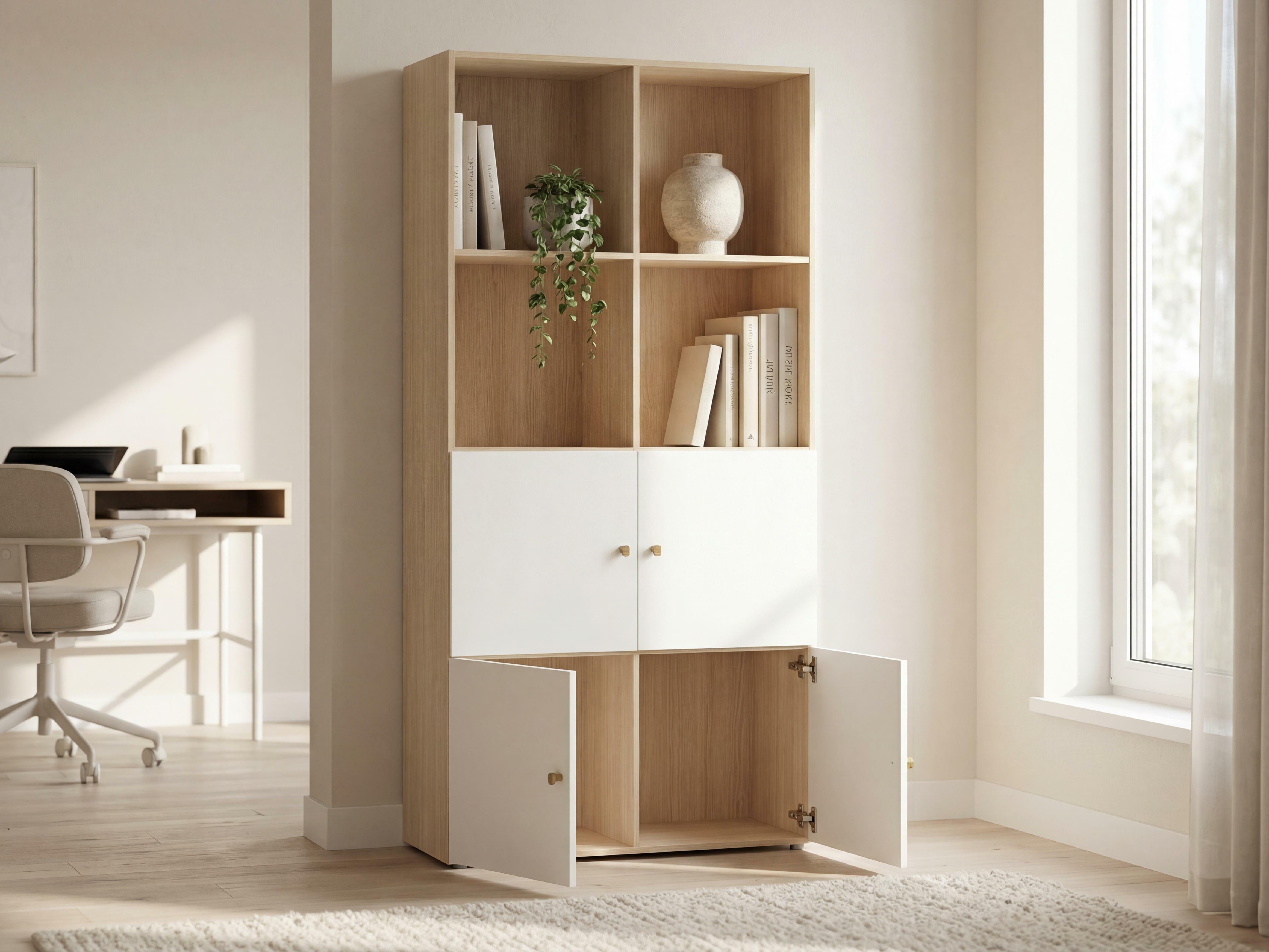 Regal Tornolo 120 (Lahki hrast + Bela)