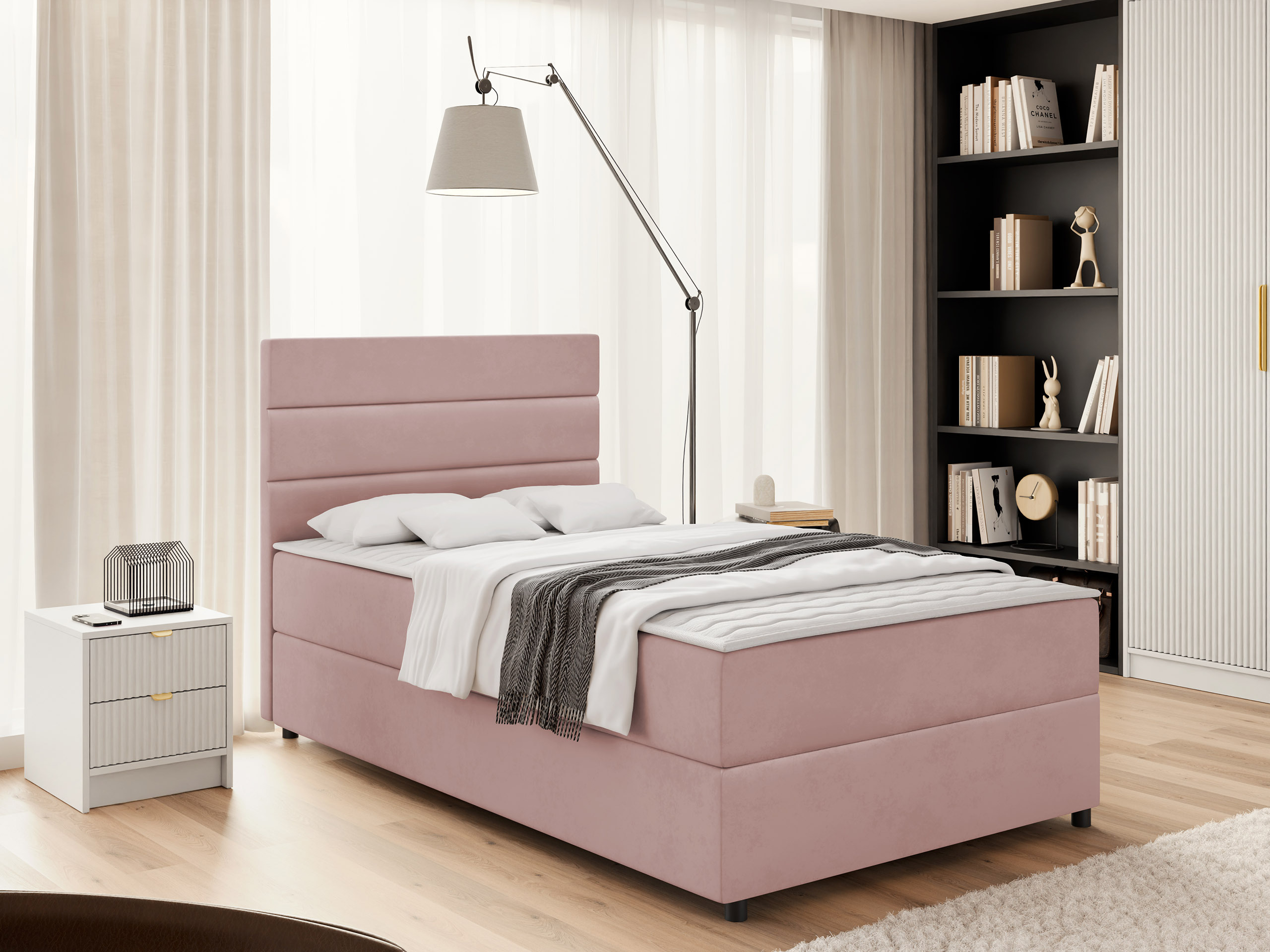 Boxspring postelja Delphio (Manila 09)