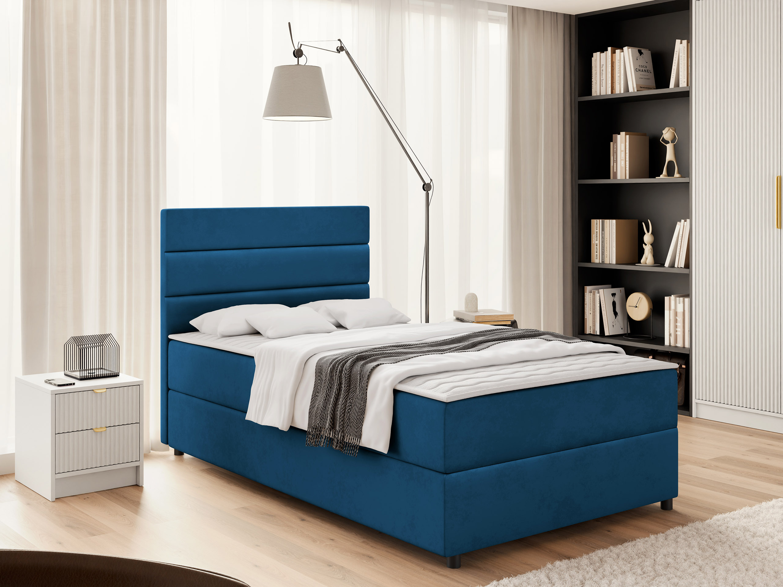 Boxspring postelja Delphio (Manila 26)