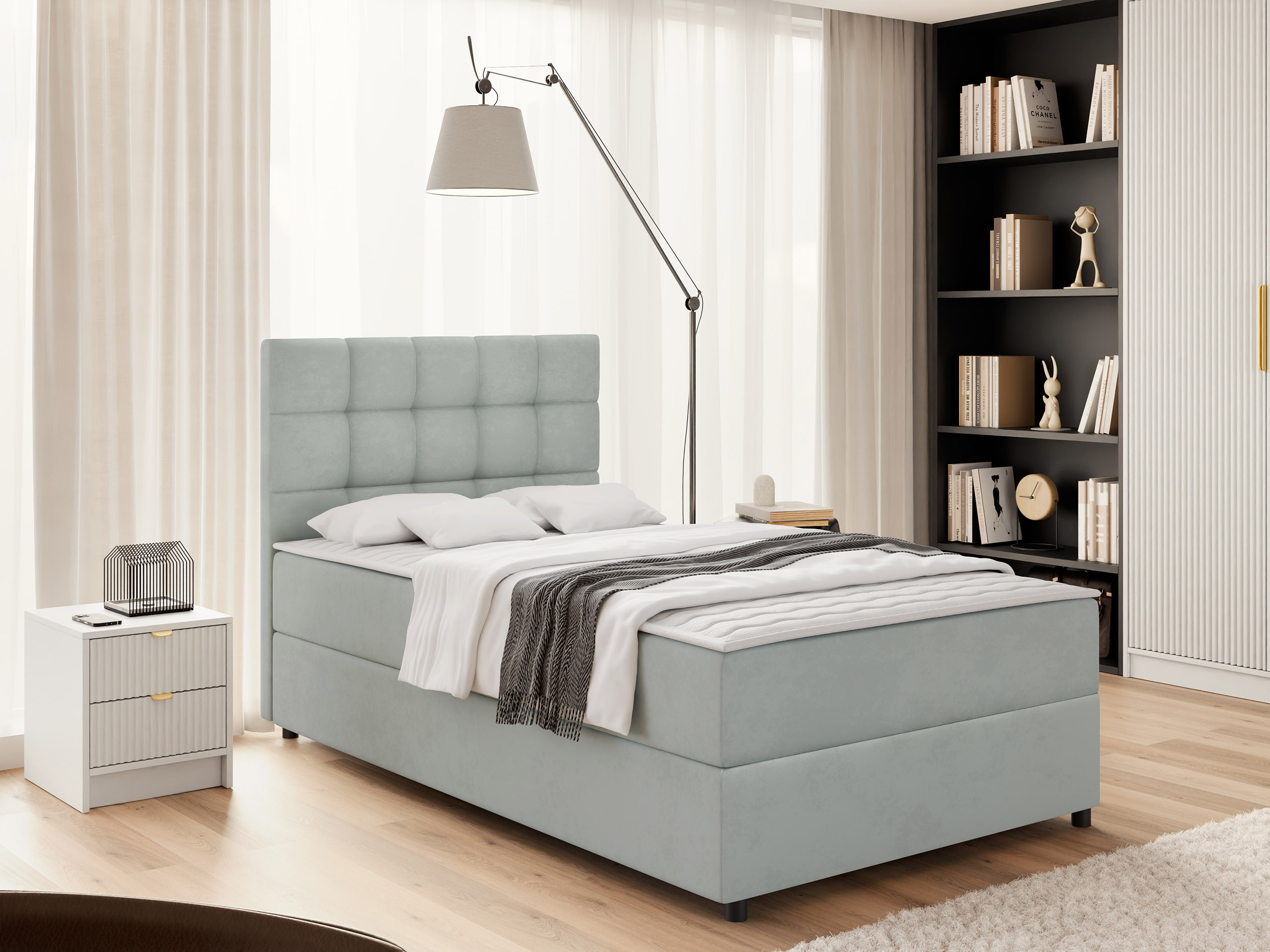 Boxspring postelja Sanford 107 (Manila 14)