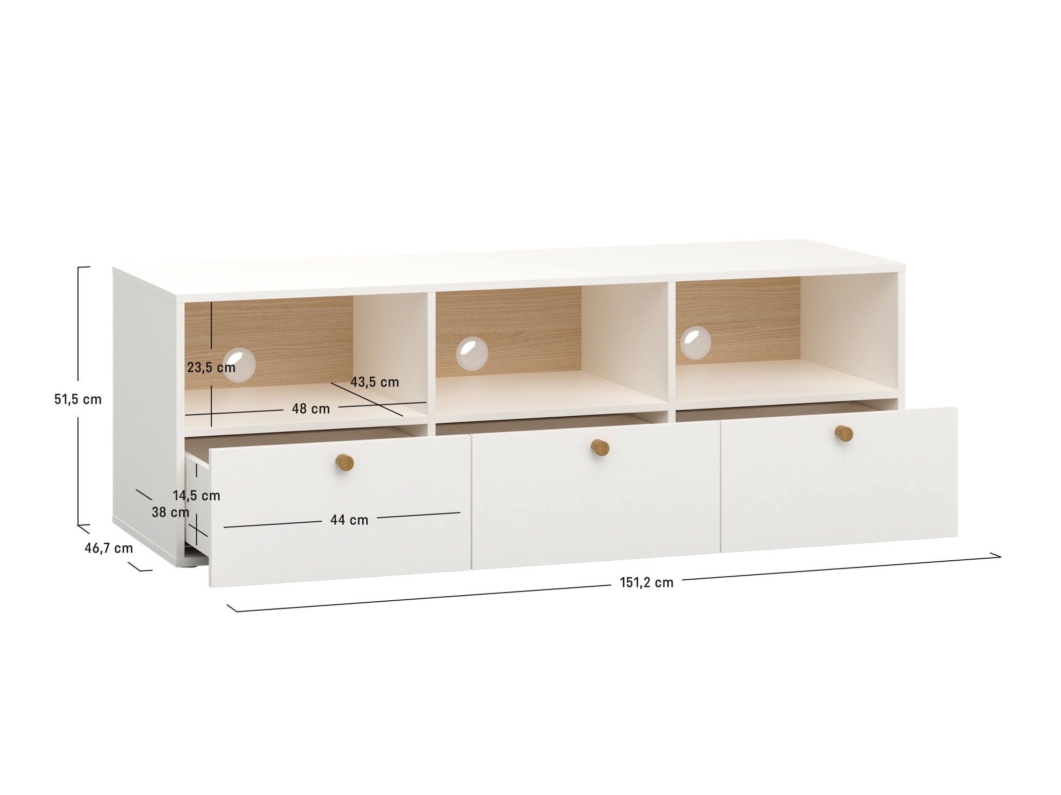TV-omarica Tornolo 125 (Bela + Indigo)