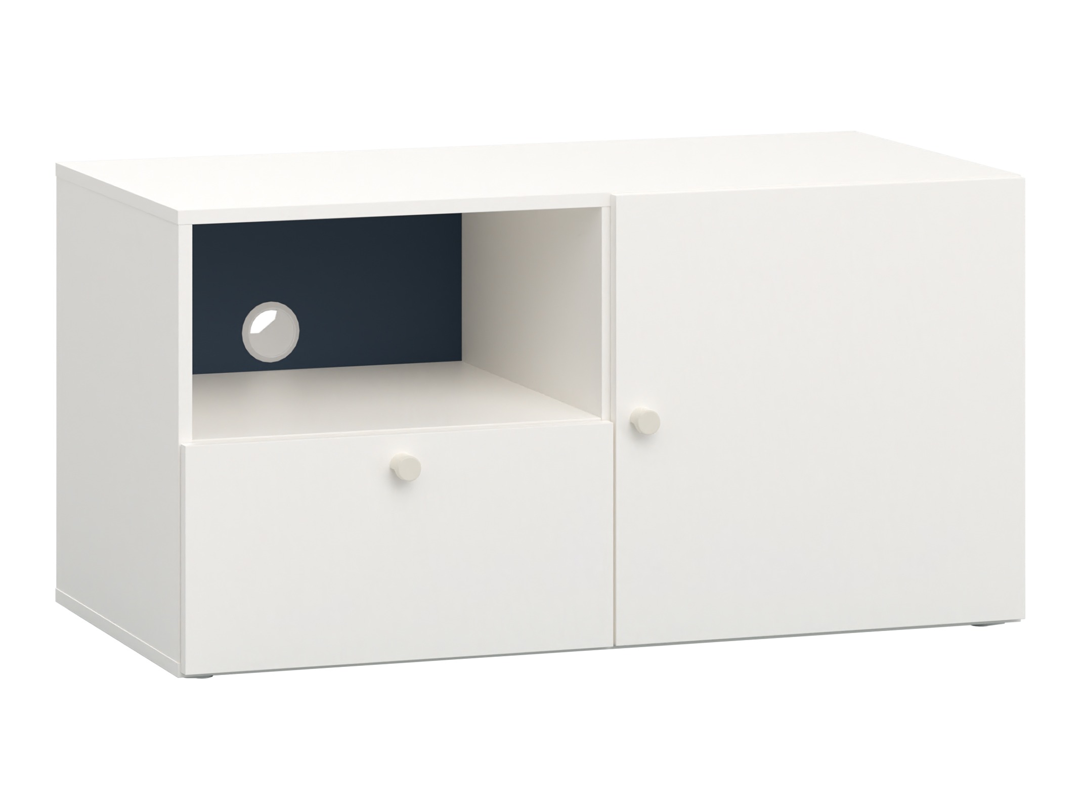 TV-omarica Tornolo 126 (Bela + Indigo)