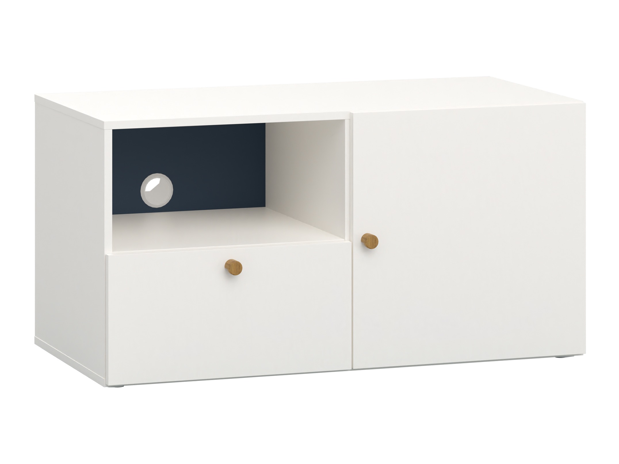 TV-omarica Tornolo 126 (Bela + Indigo)