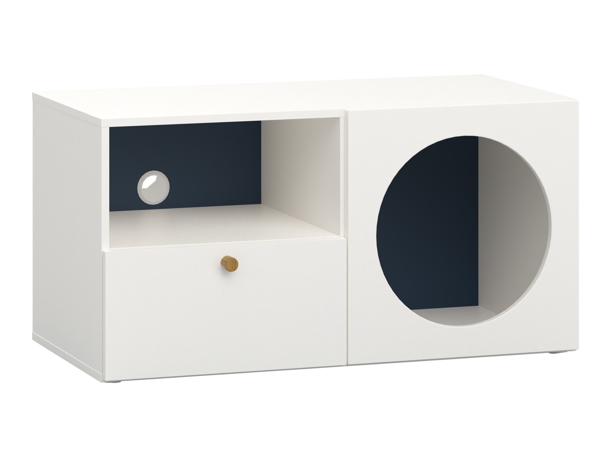 TV-omarica Tornolo 127 (Bela + Indigo)