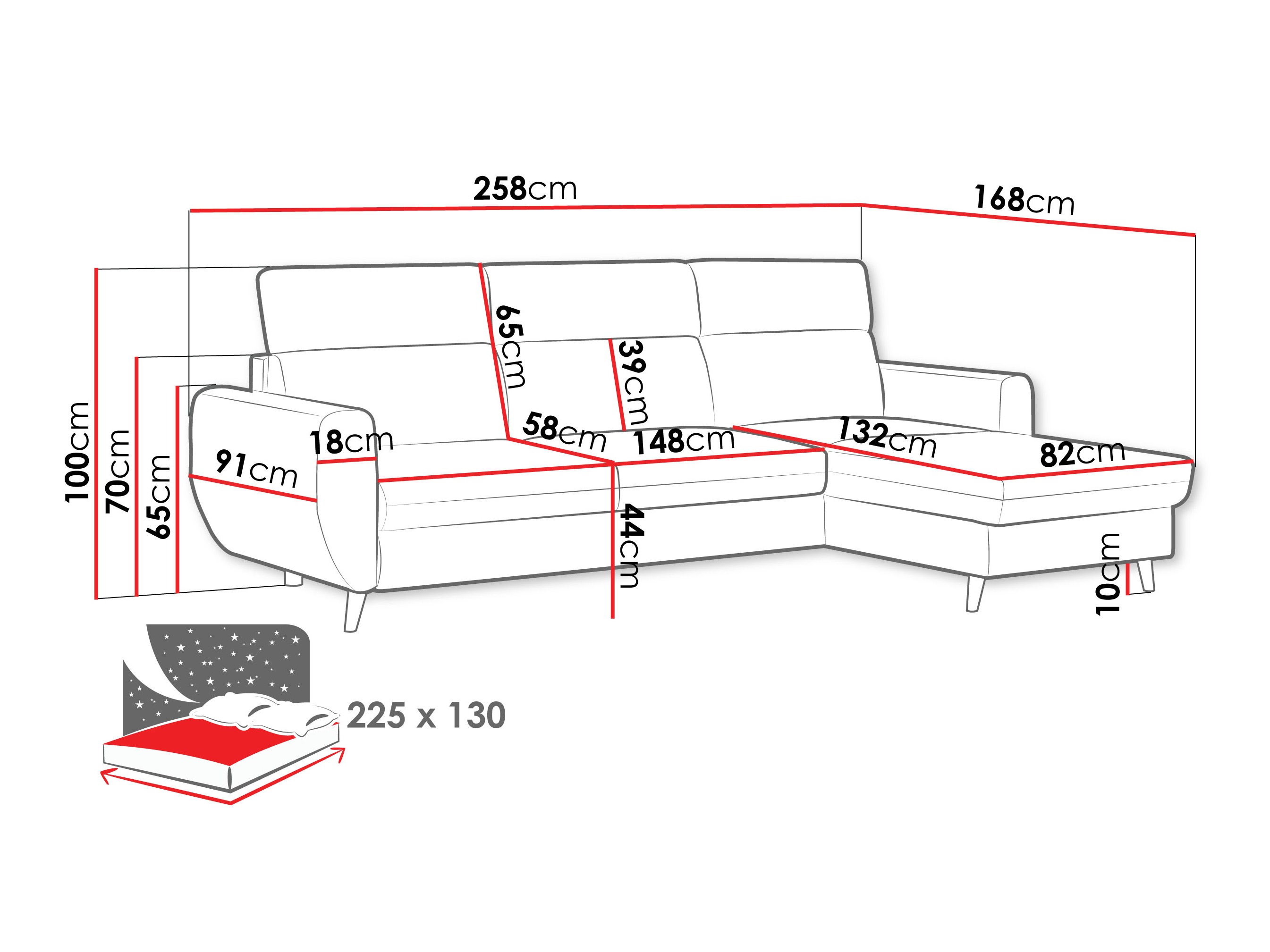 Kotna garnitura Temple 132 (Cruz 35)