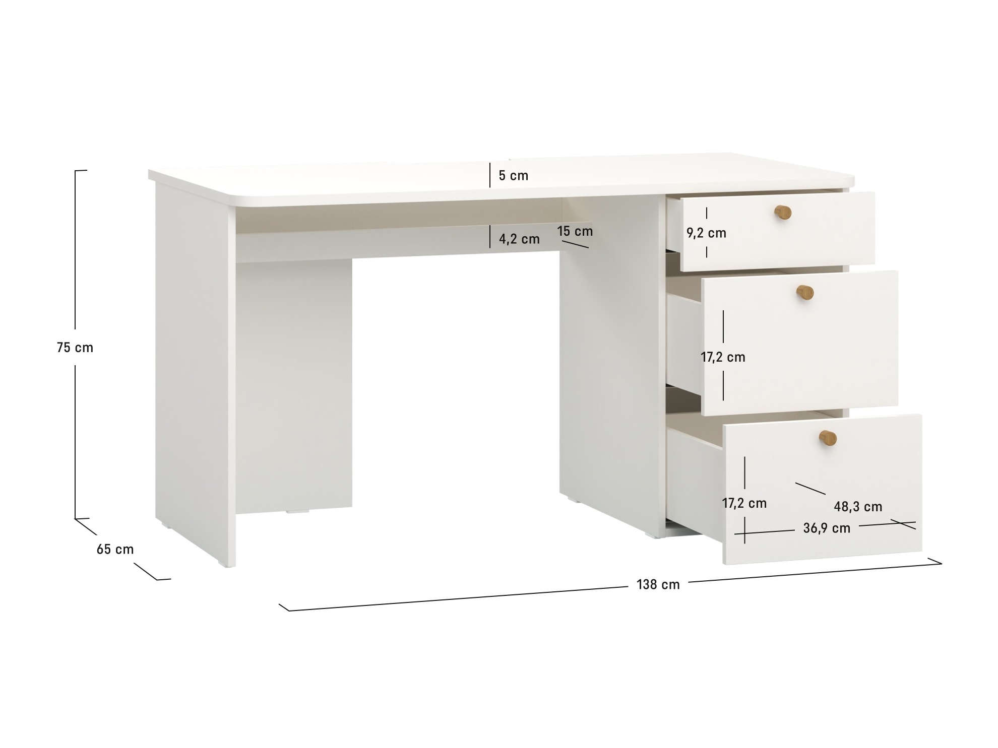 Pisalna miza Tornolo 132 (Desno)