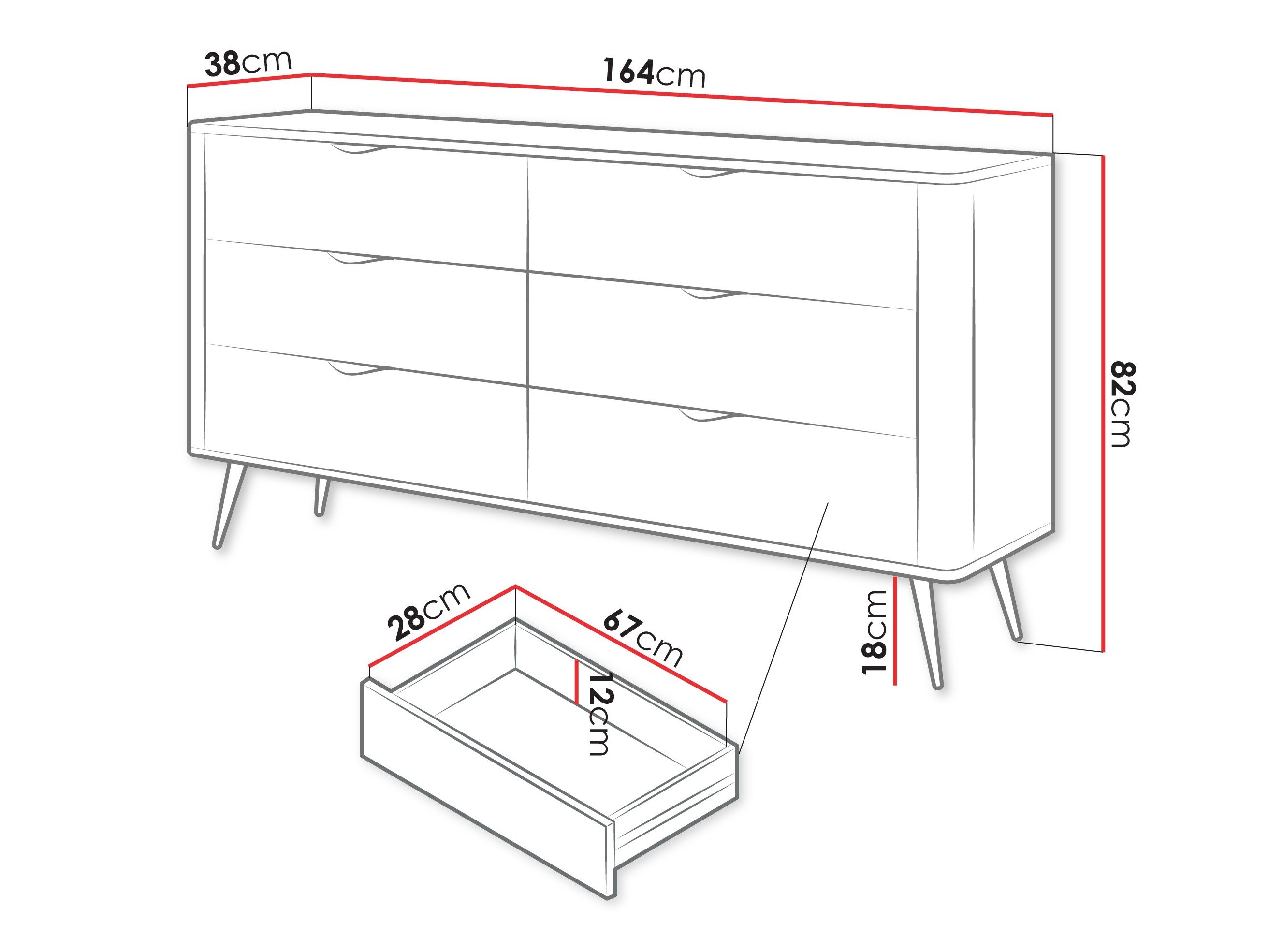 Komoda Versoe 102 (Bež)