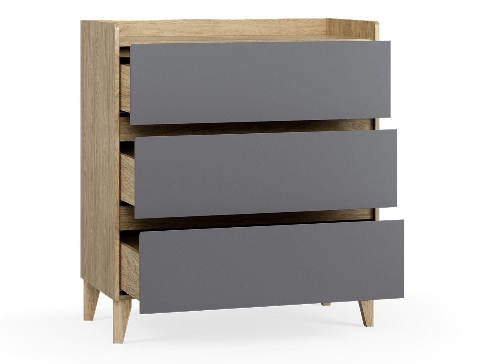 Komoda Velrome 105 (Hrast + Grafit)