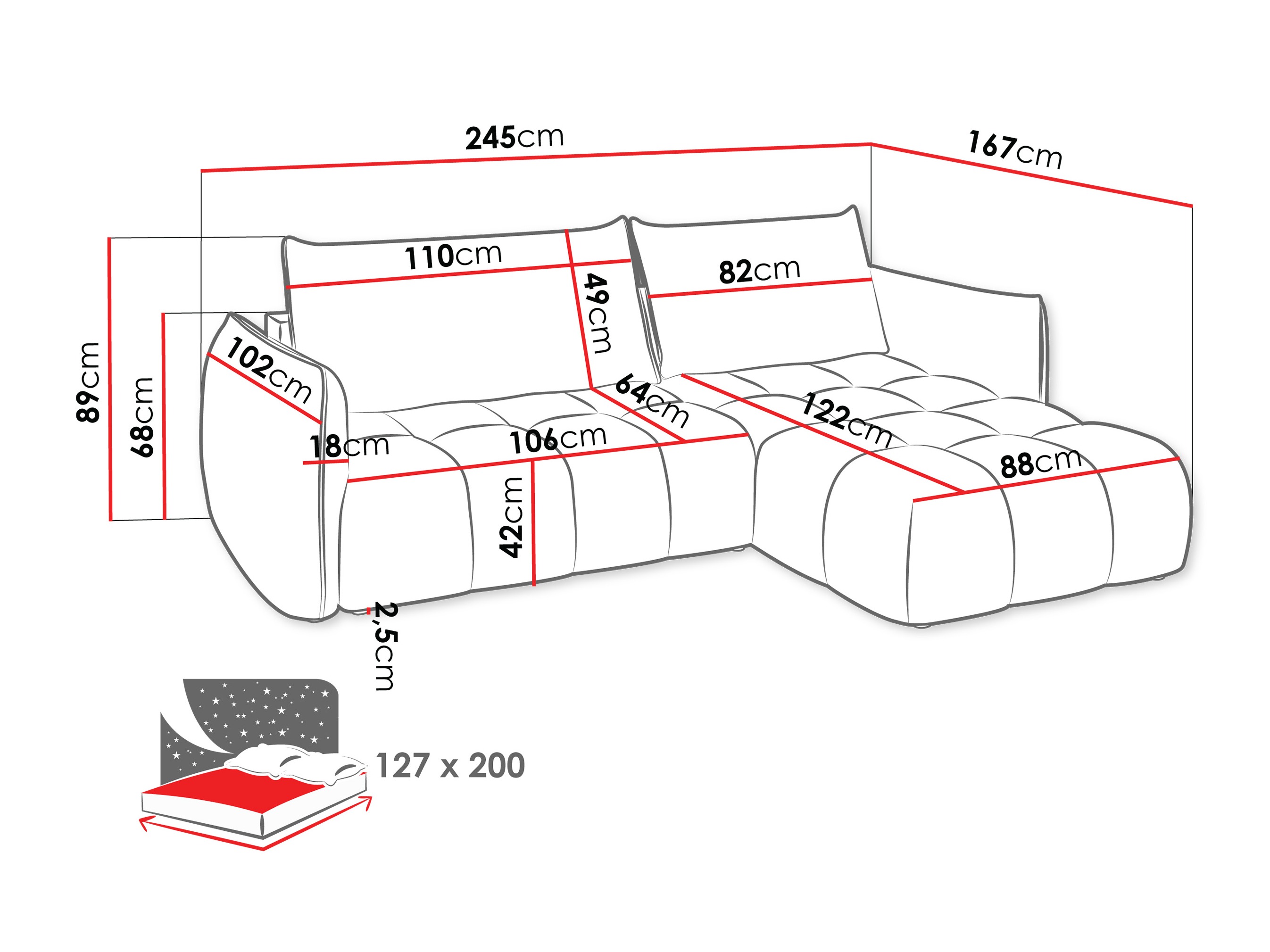 Kotna garnitura Naturis (Lumo 65)