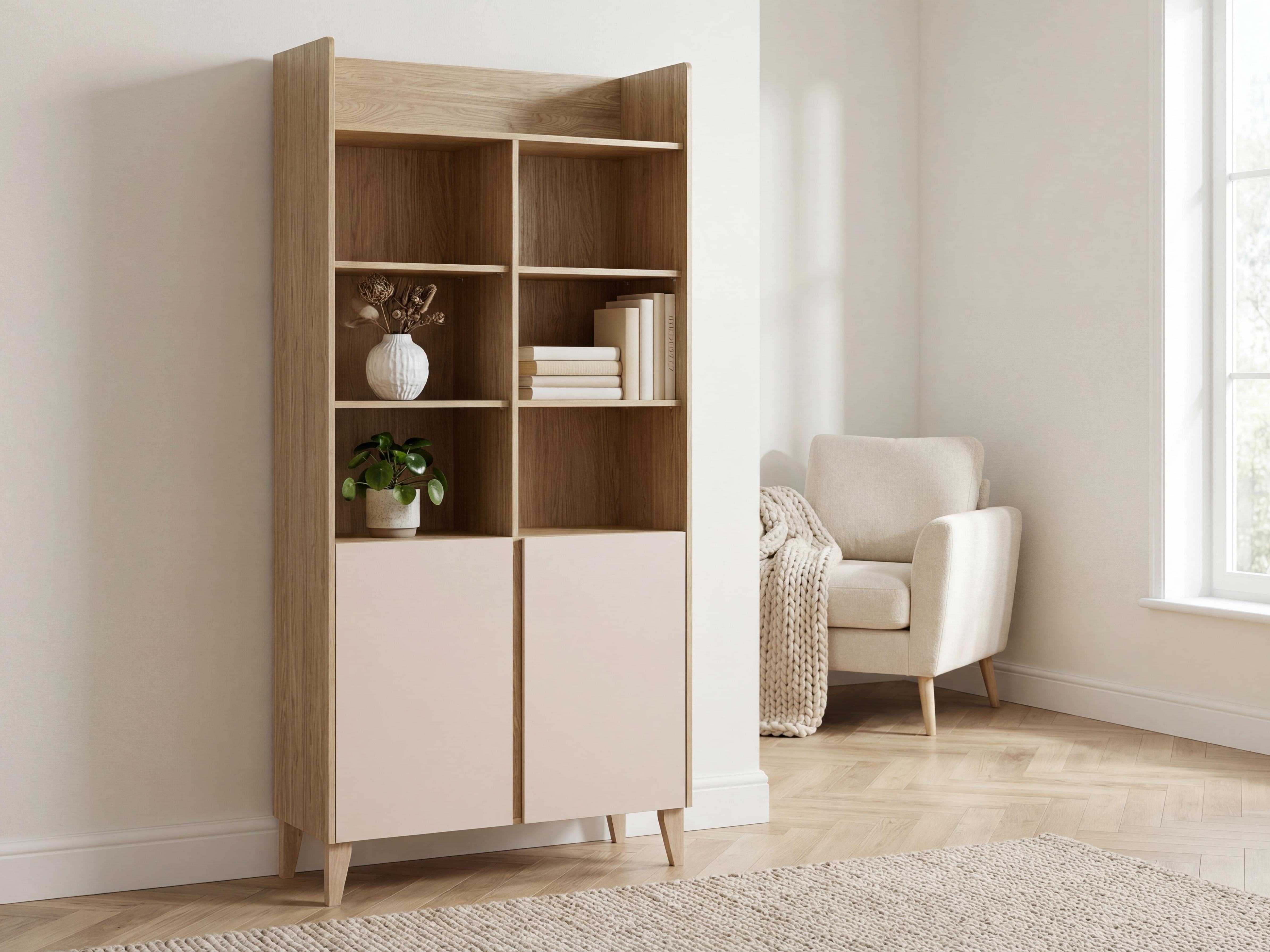 Regal Velrome 104 (Hrast + Bež)