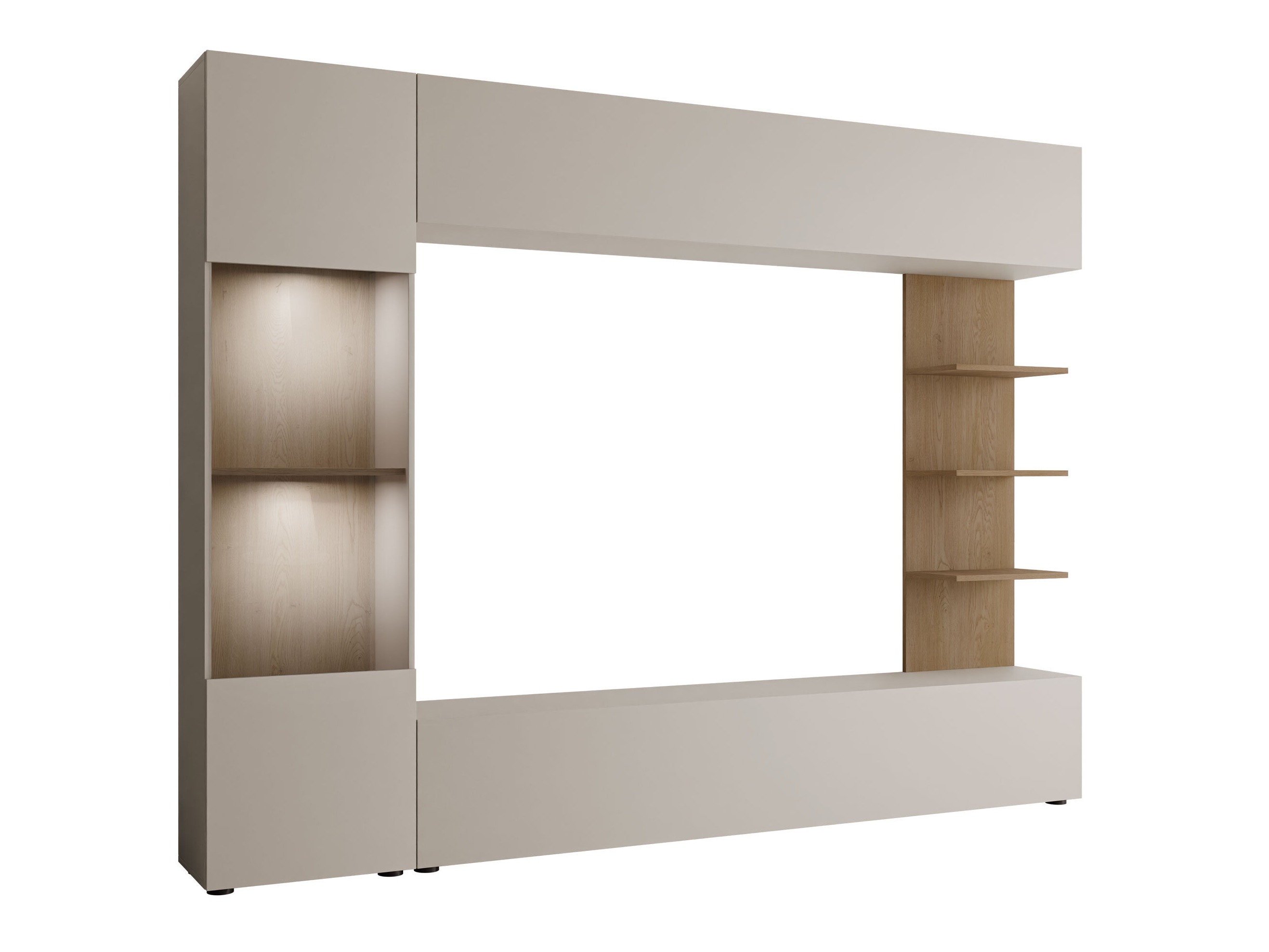 Komplet za dnevno sobo Comfivo Animus (Kašmir + Hrast)