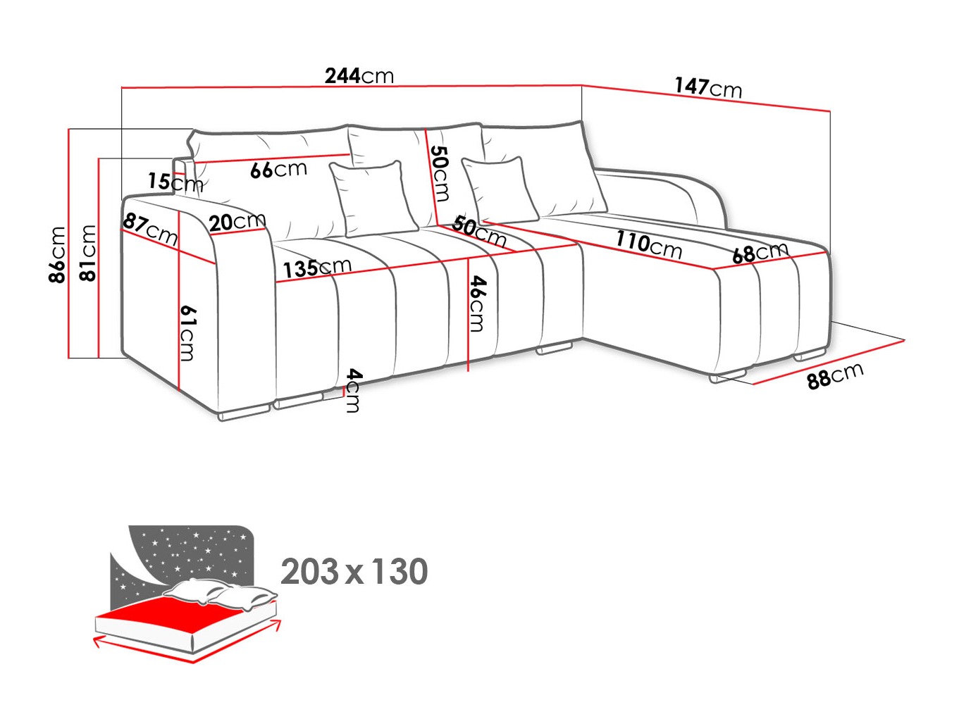 Kotna garnitura Arvada 123 (Lambi 08)