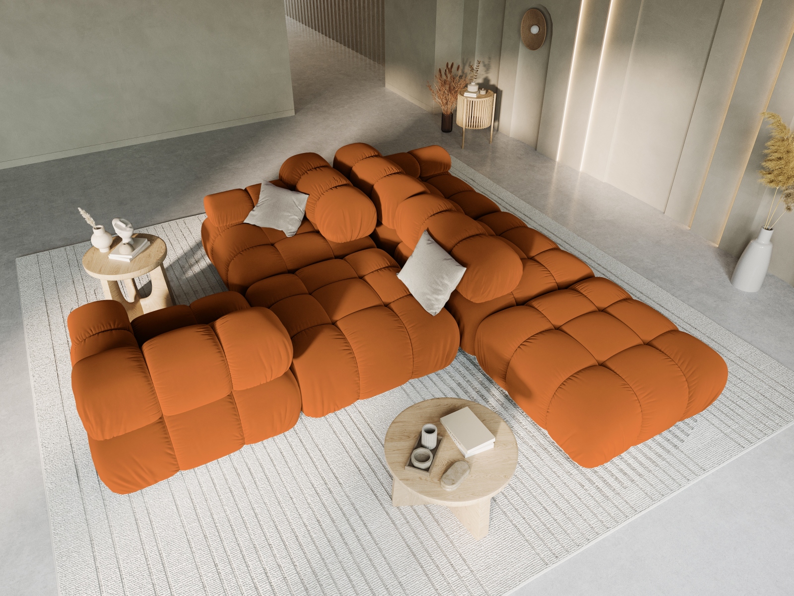 Modularni kavč Caltenu 110 (Bluvel 4215)