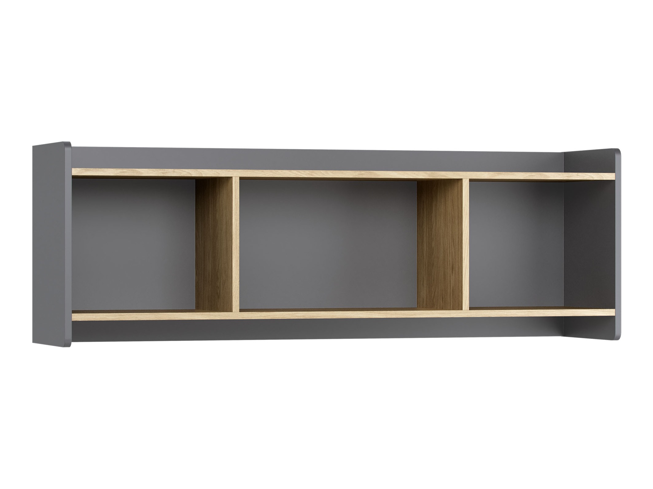 Stenska polica Velrome 107 (Hrast + Grafit)