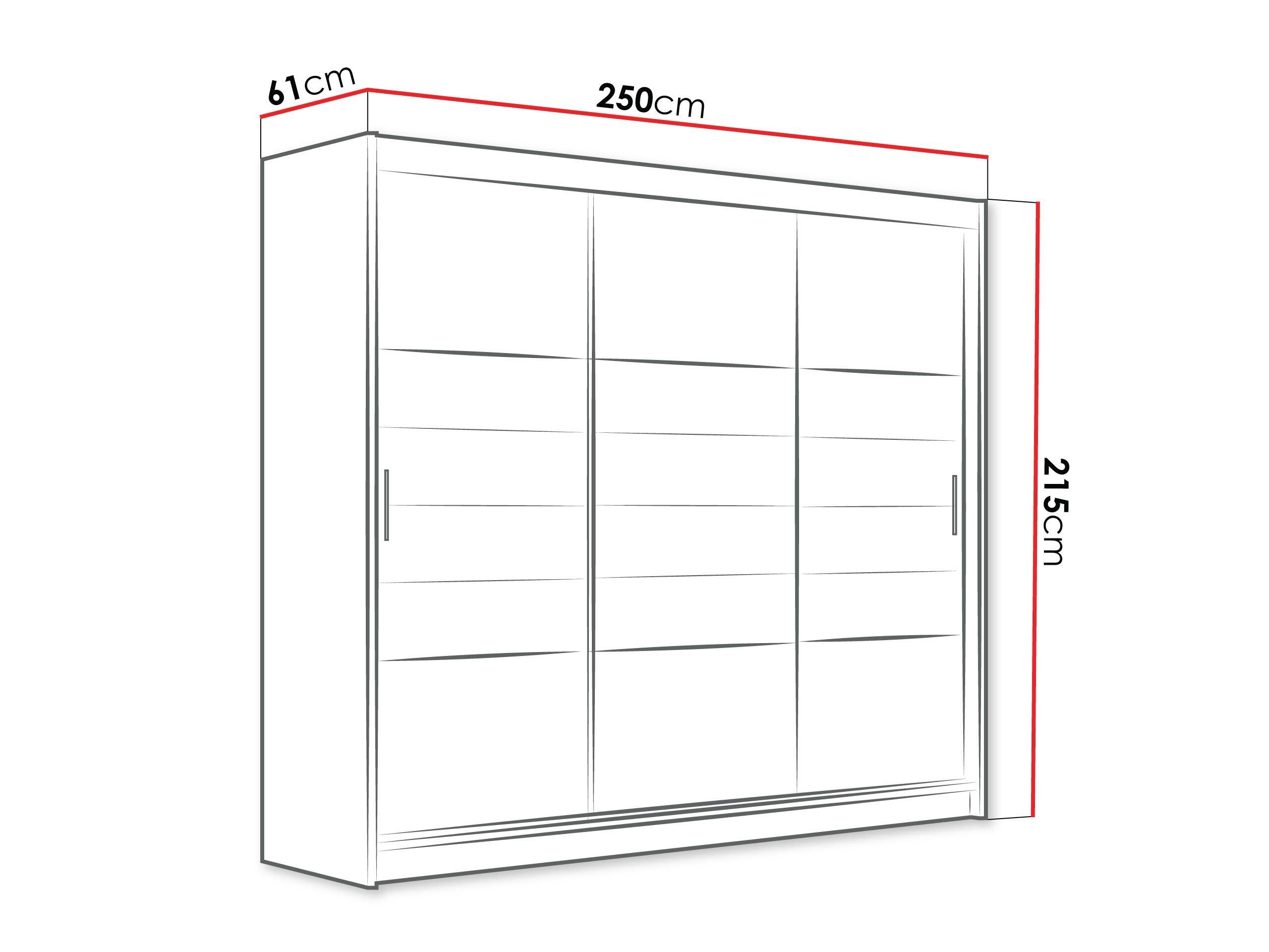 Garderobna omara Honolulu 102 (Grafit)
