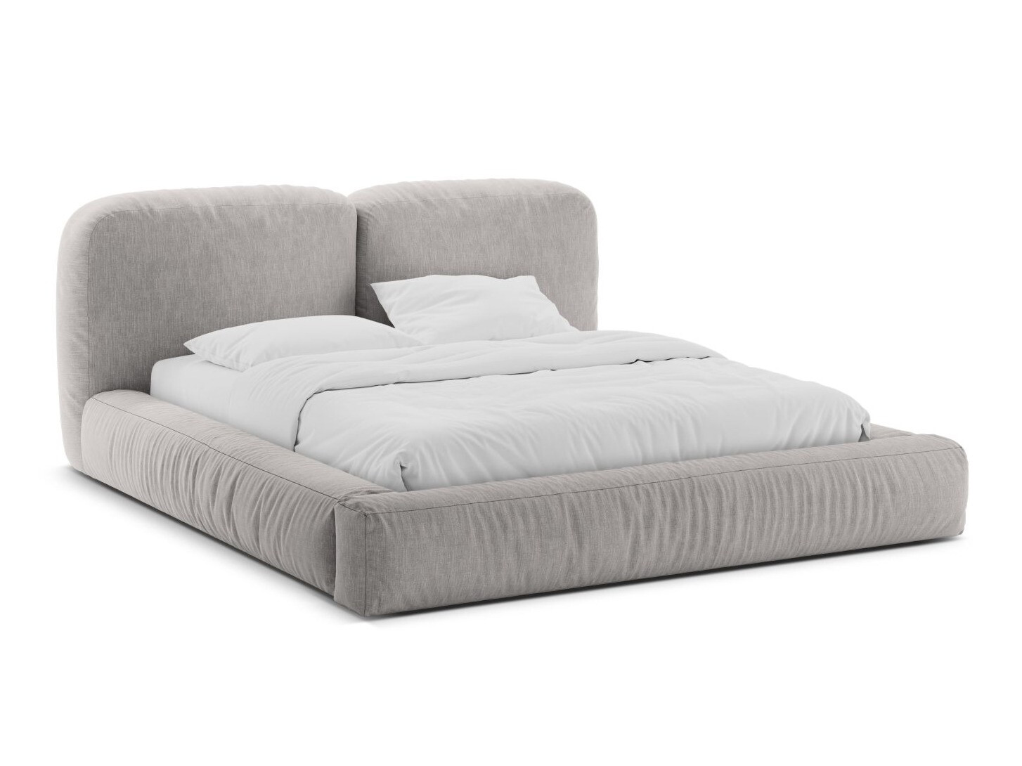 Postelja Sorcoro 117 (Boston Light Grey)