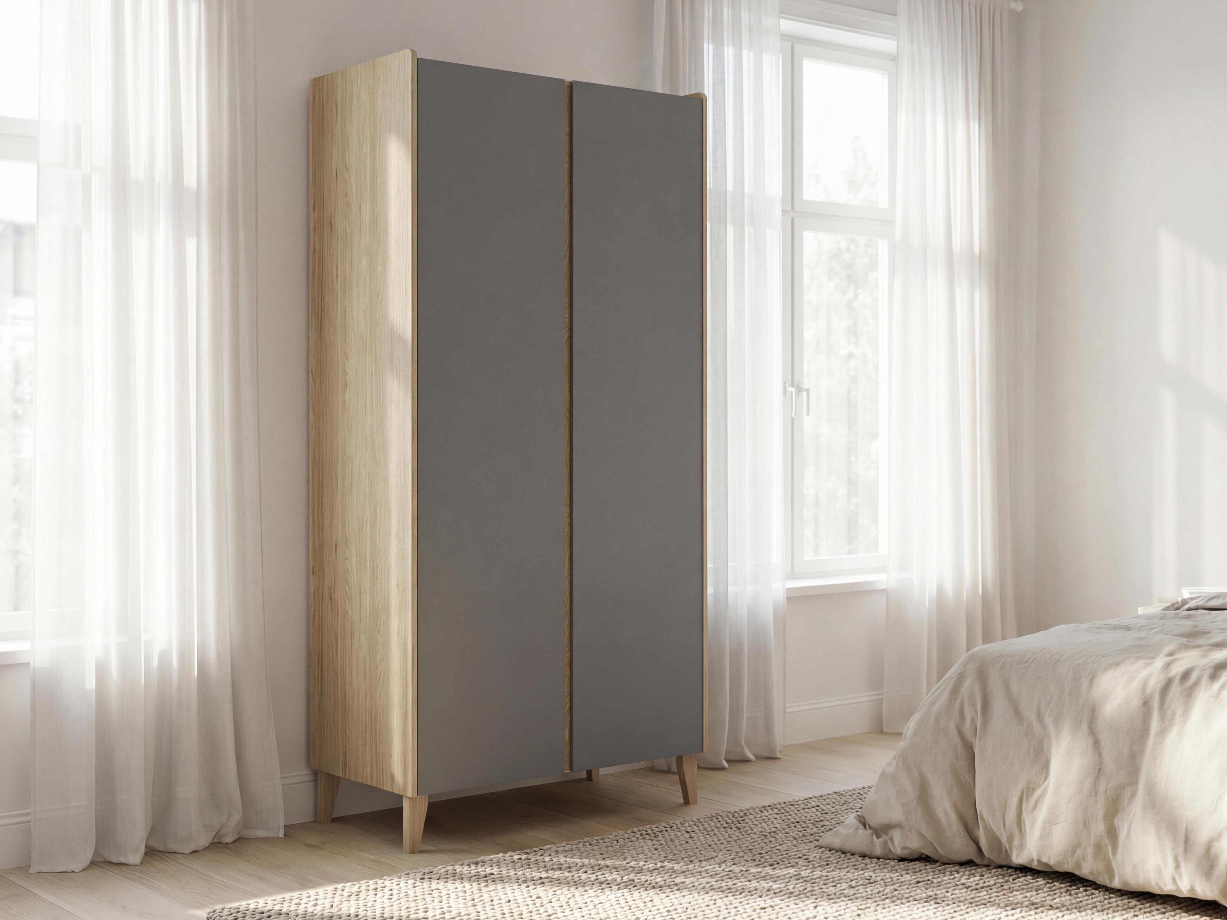Garderobna omara Velrome 109 (Hrast + Grafit)