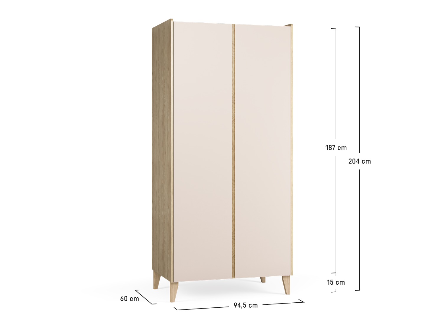Garderobna omara Velrome 109 (Hrast)