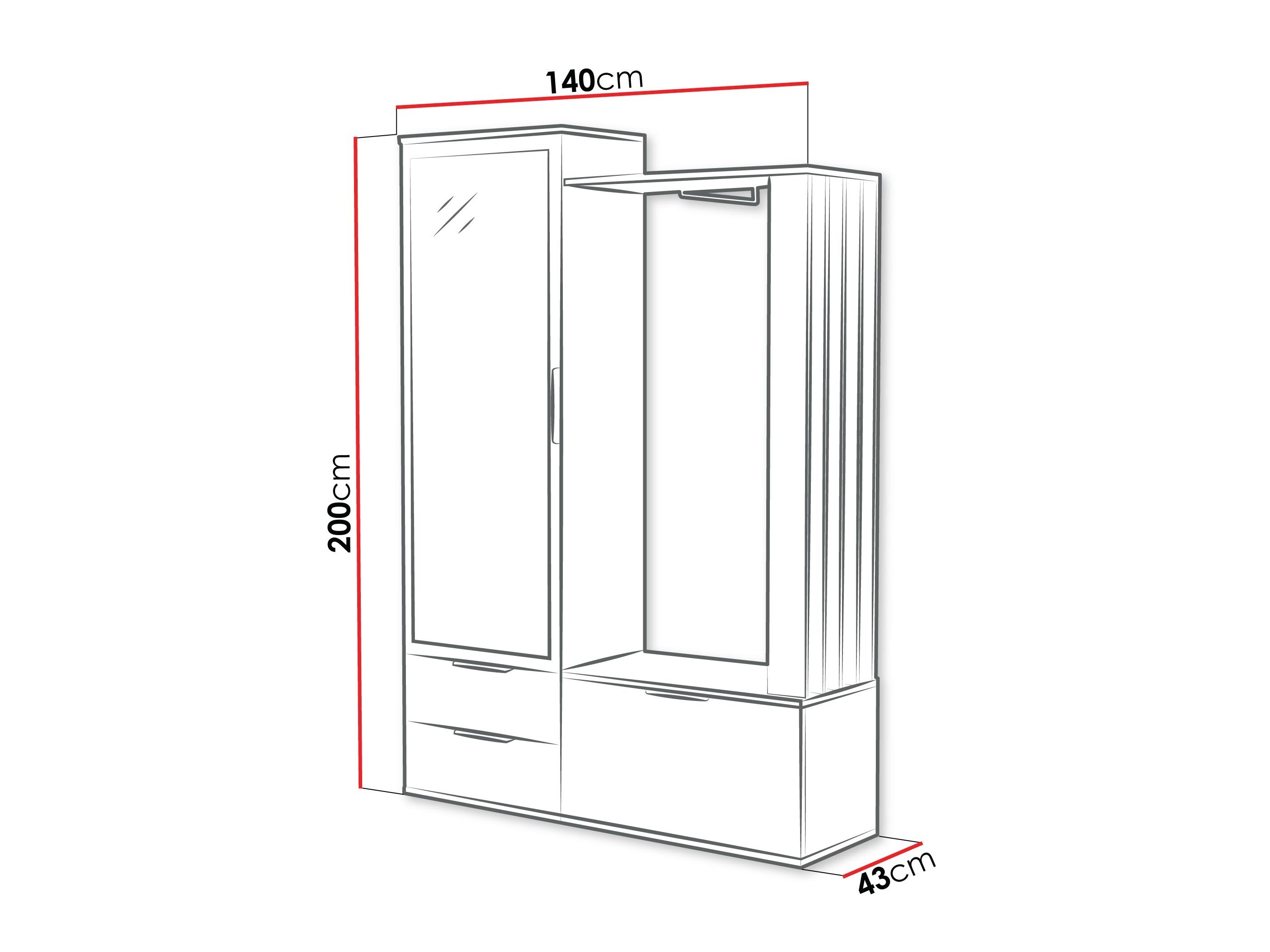 Komplet za predsobo Honolulu 262
