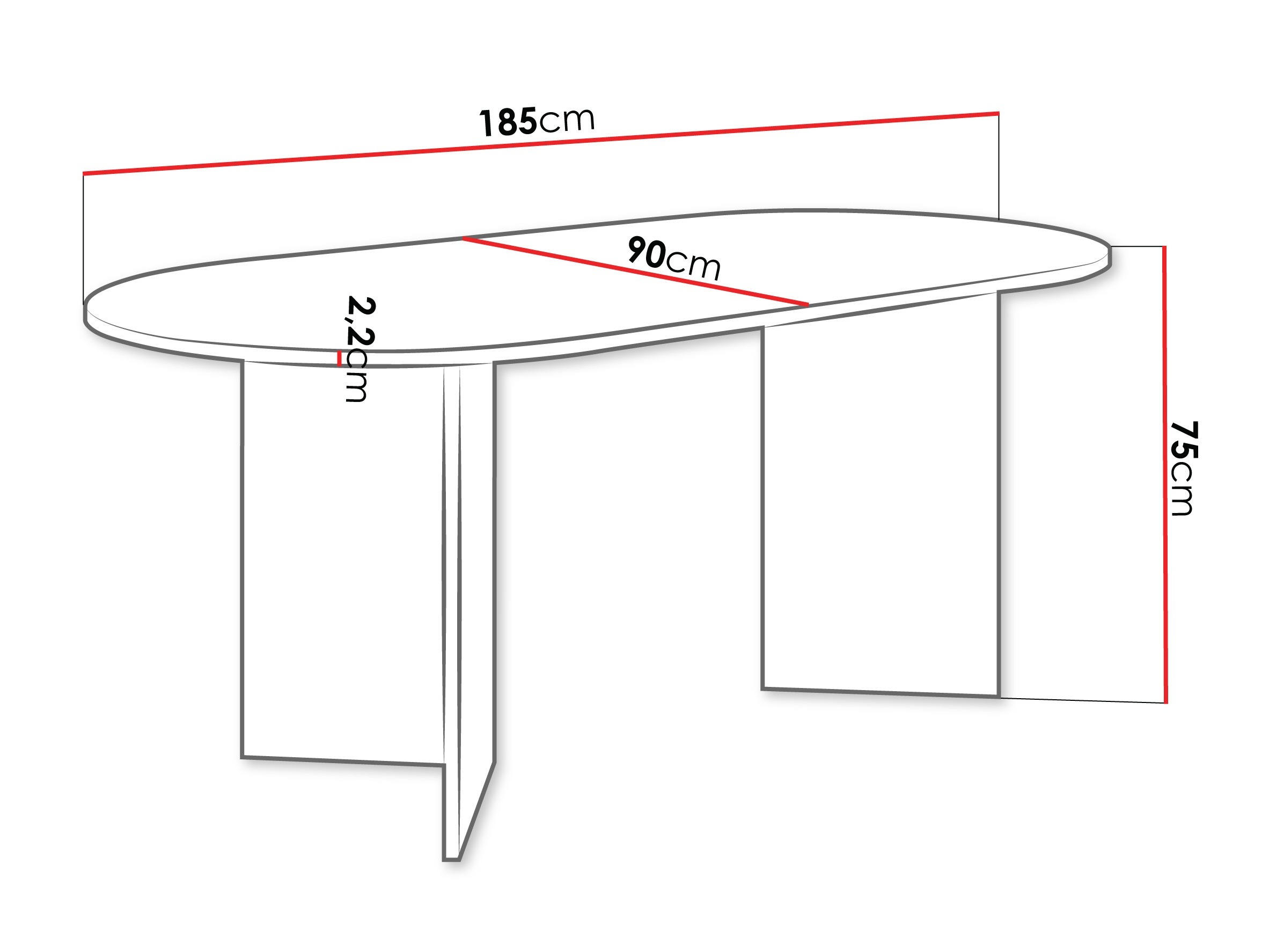 Miza Comfivo Fungus (Hrast)