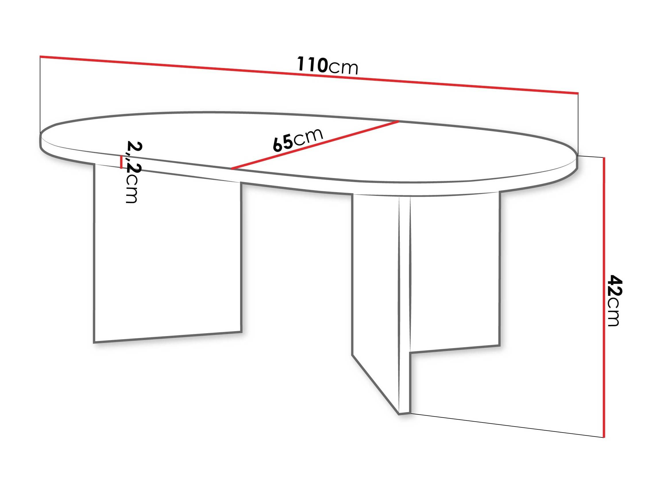 Klubska mizica Comfivo 509 (Hrast)