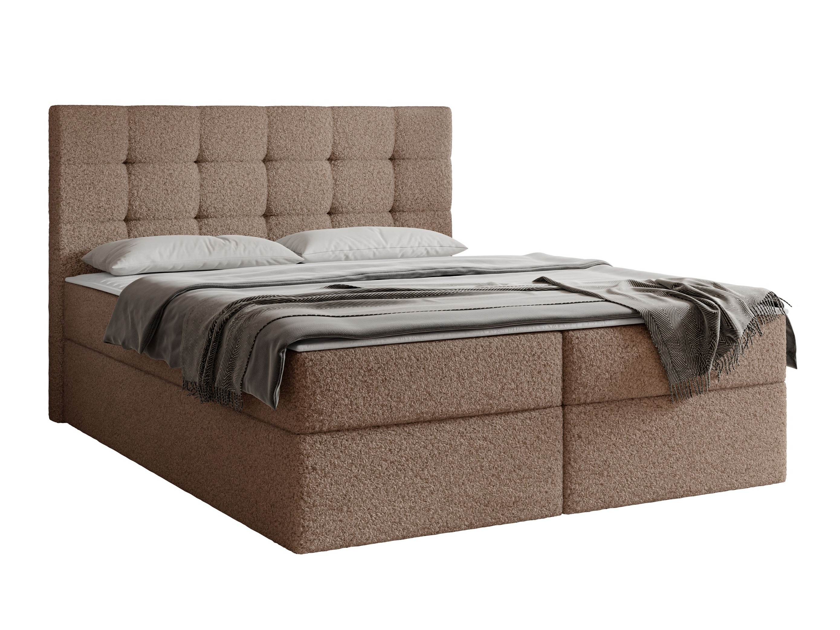 Boxspring postelja Comfivo Osculum I (Lambi 04)