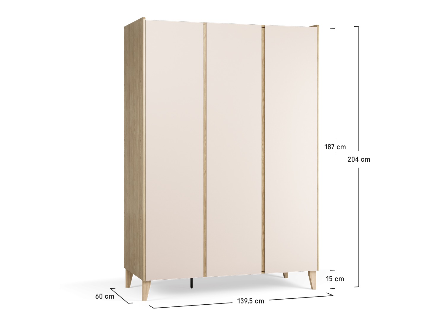 Garderobna omara Velrome 110 (Hrast)