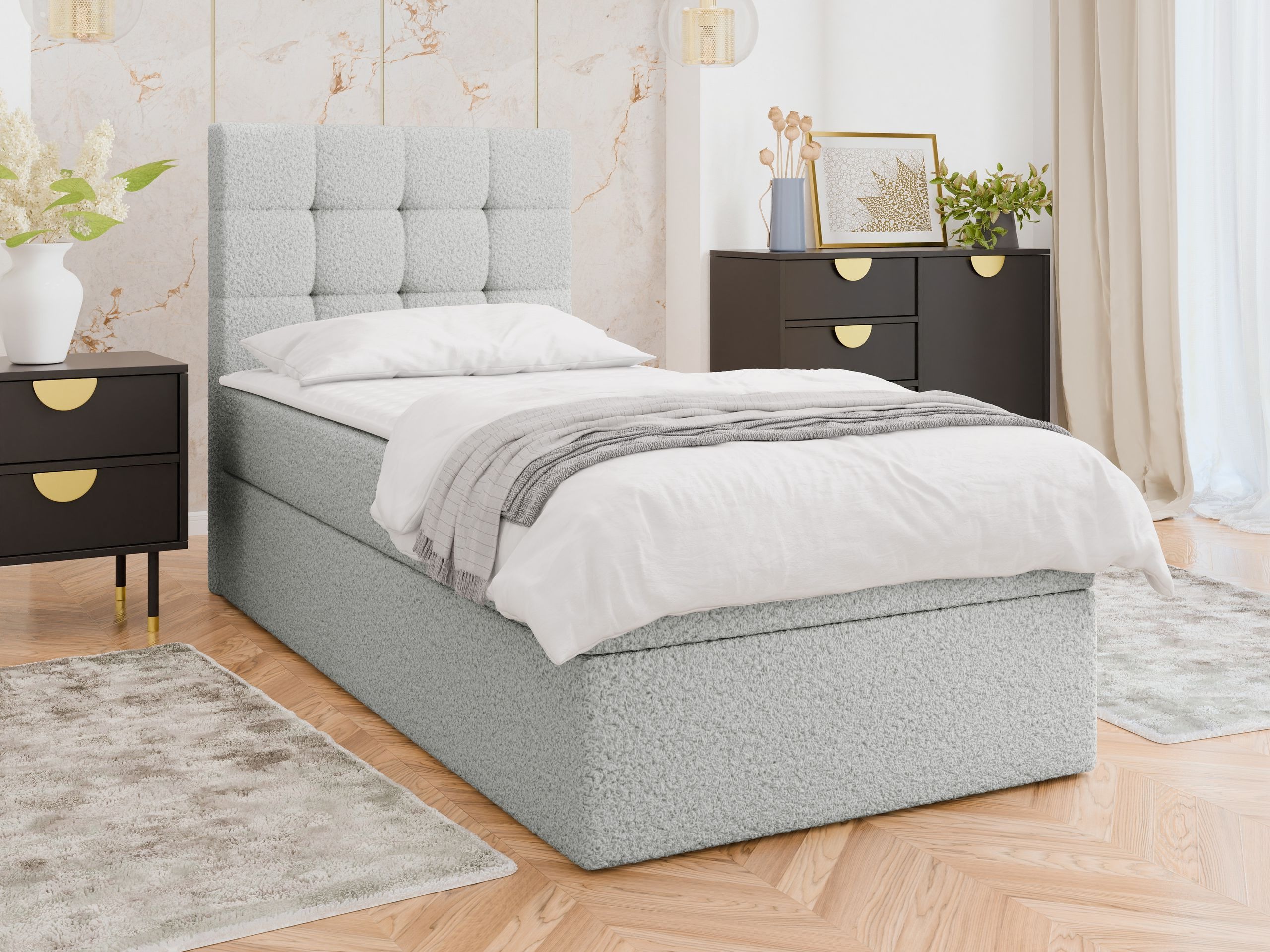 Boxspring postelja Comfivo Osculum II (Lambi 11)