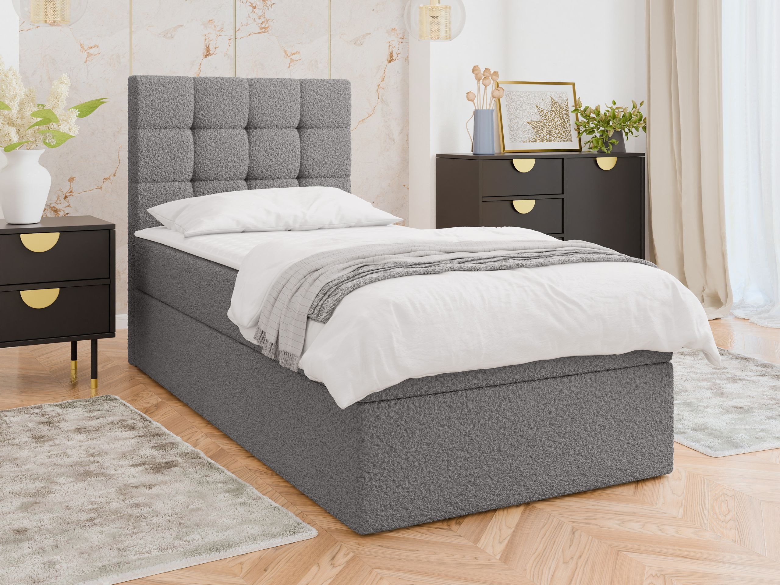 Boxspring postelja Comfivo Osculum II (Lambi 12)