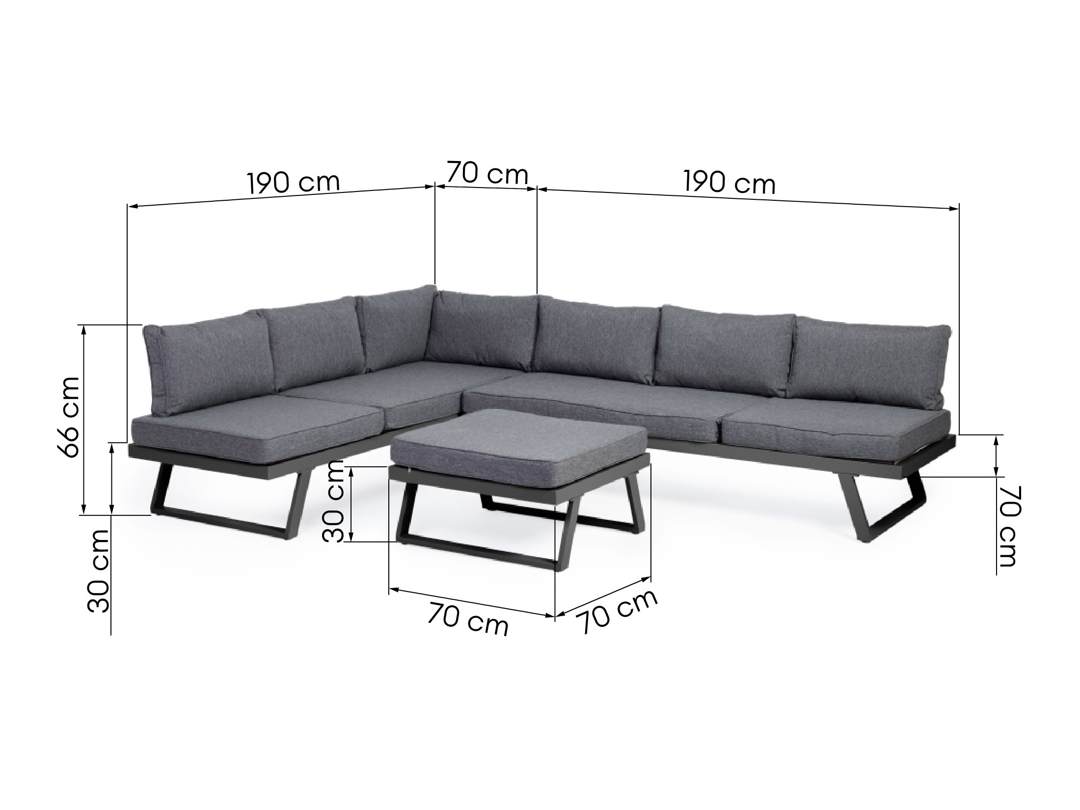 Komplet vrtnega pohištva Burleson 581