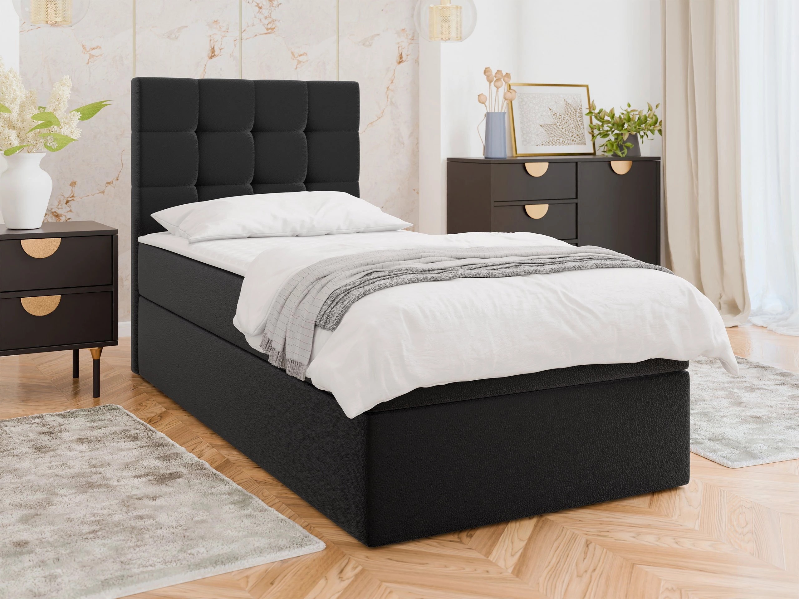 Boxspring postelja Comfivo Osculum II (Soft 011)