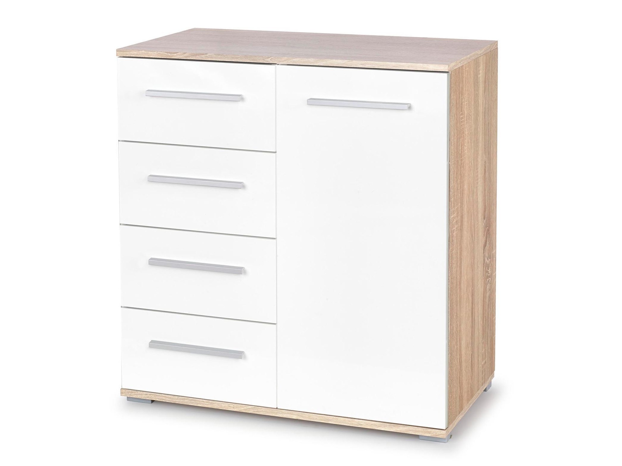 Komoda Cirveso 101 (Sonoma hrast + Sijaj bela)