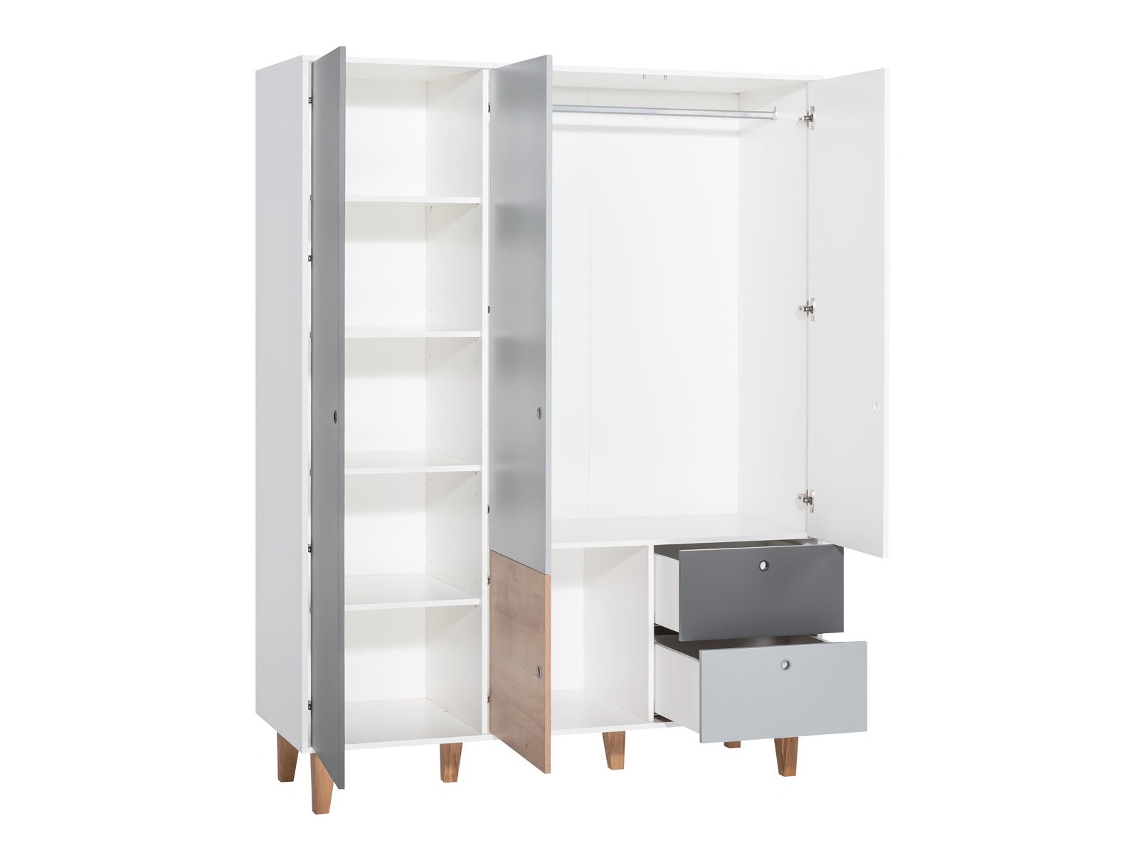 Garderobna omara Domfera 101 (Svetlo modra)