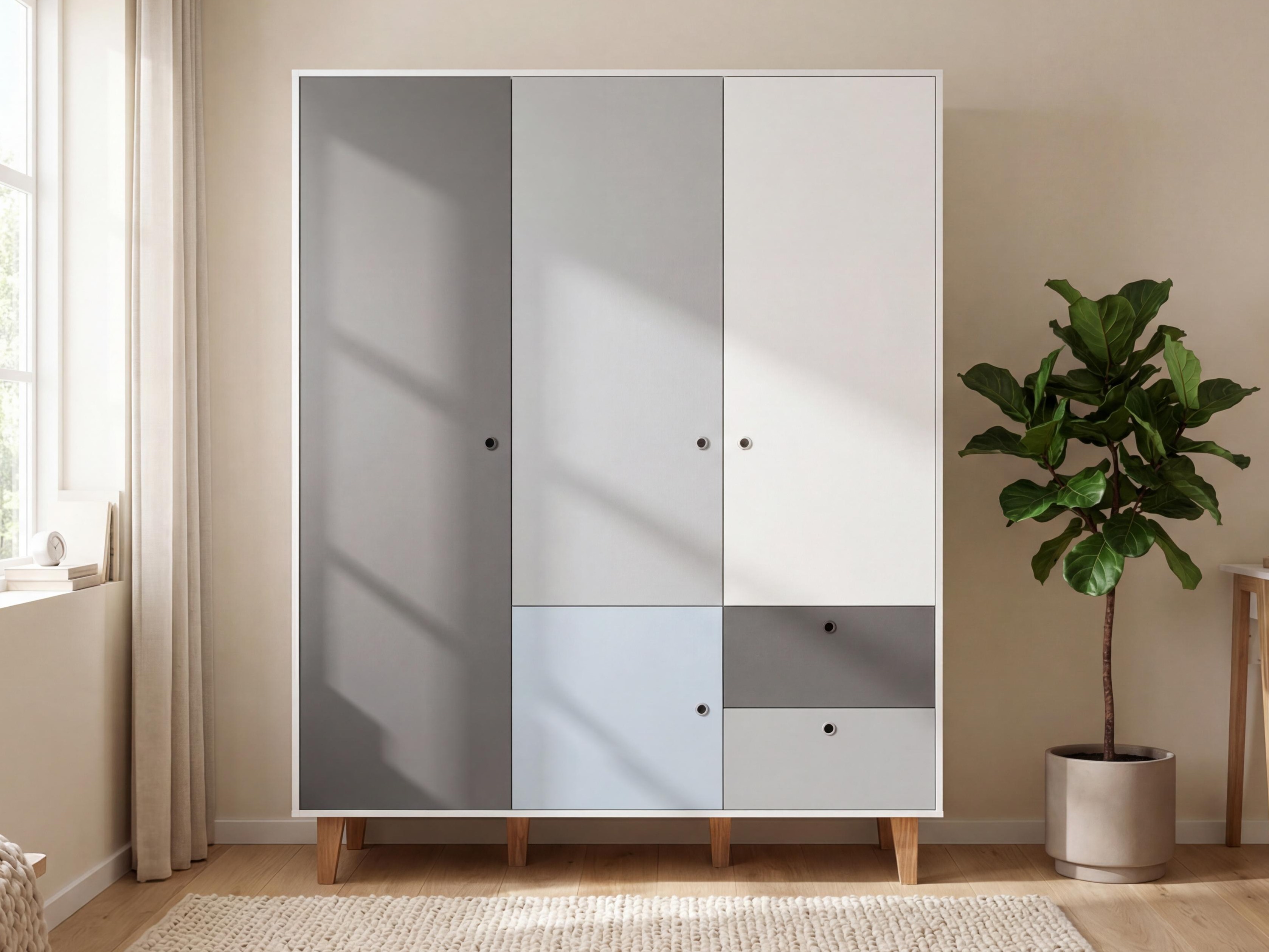 Garderobna omara Domfera 101 (Svetlo modra)