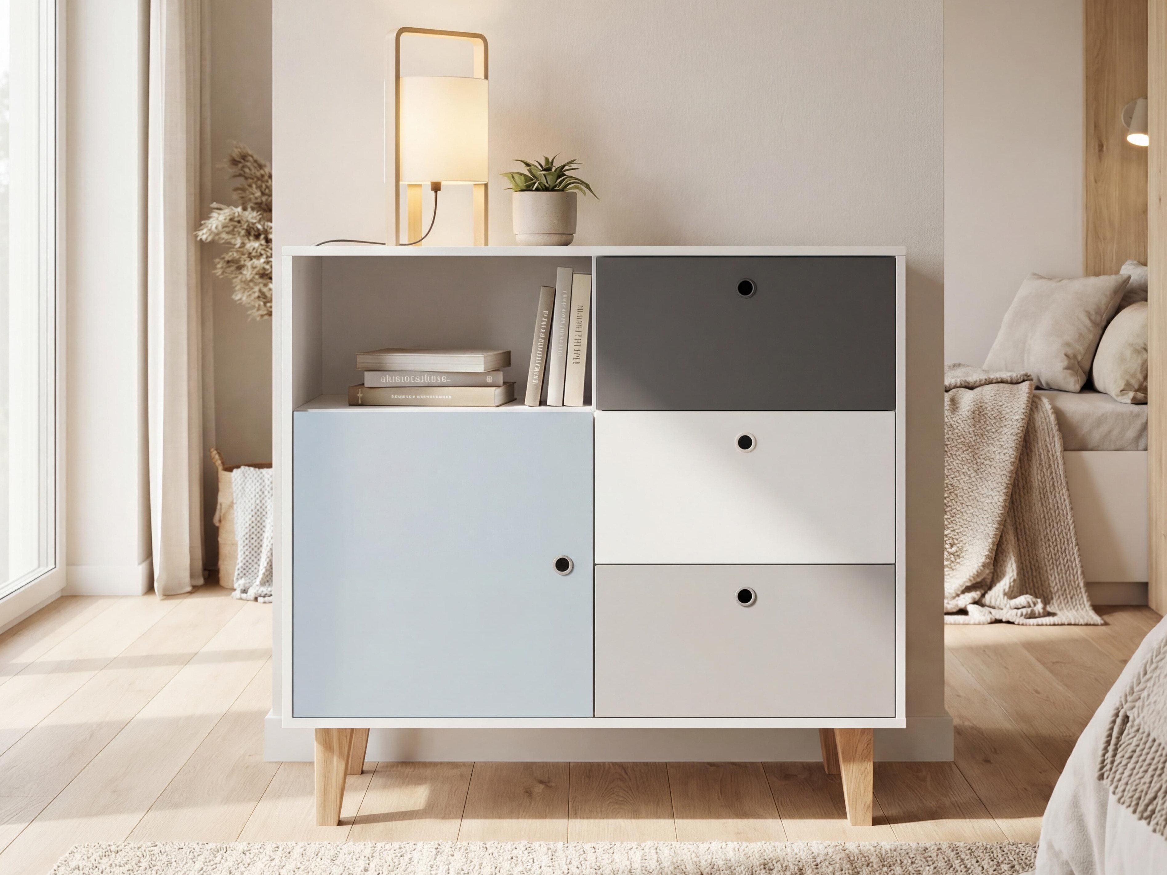 Komoda Domfera 103 (Svetlo modra)