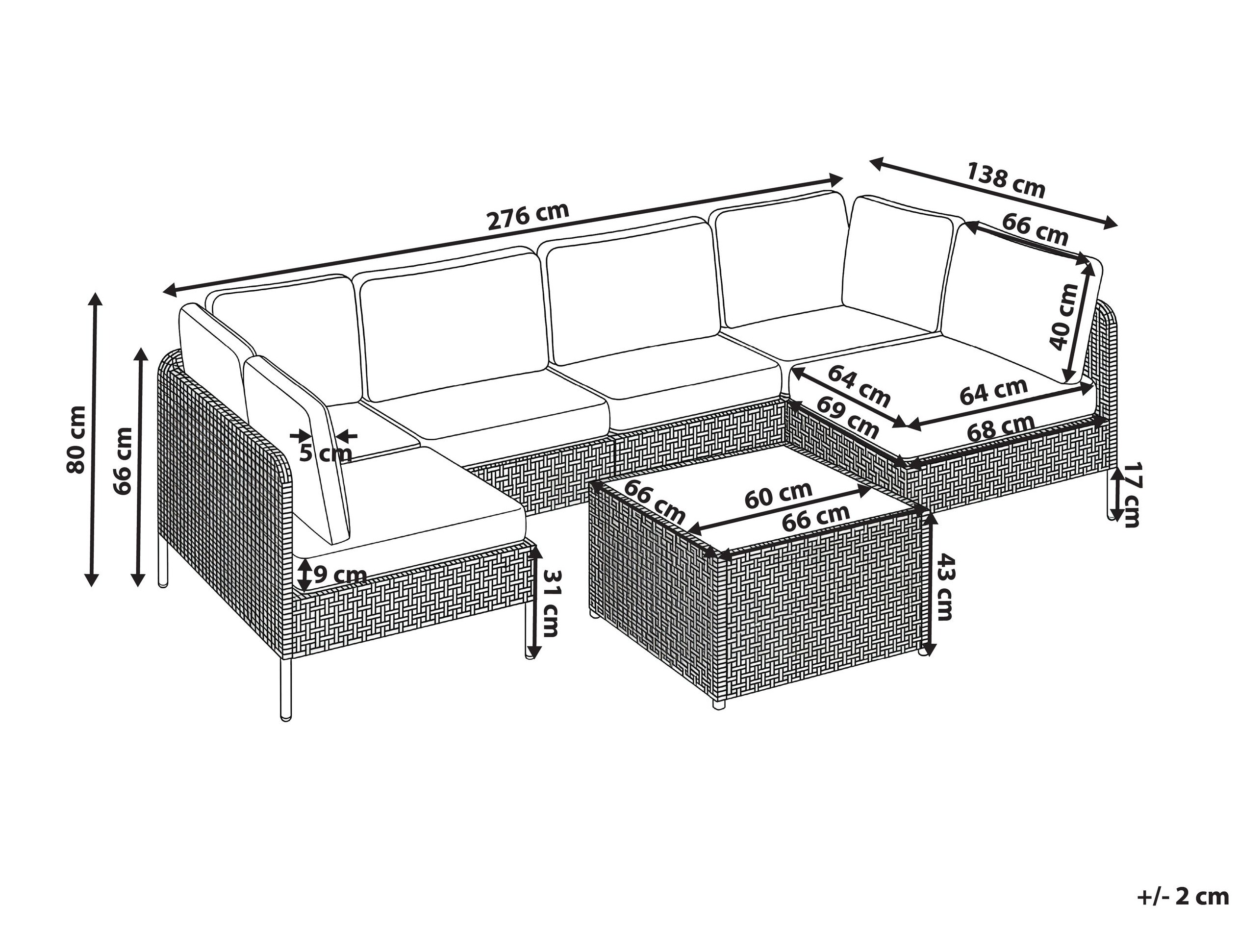 Komplet vrtnega pohištva Domenou 103