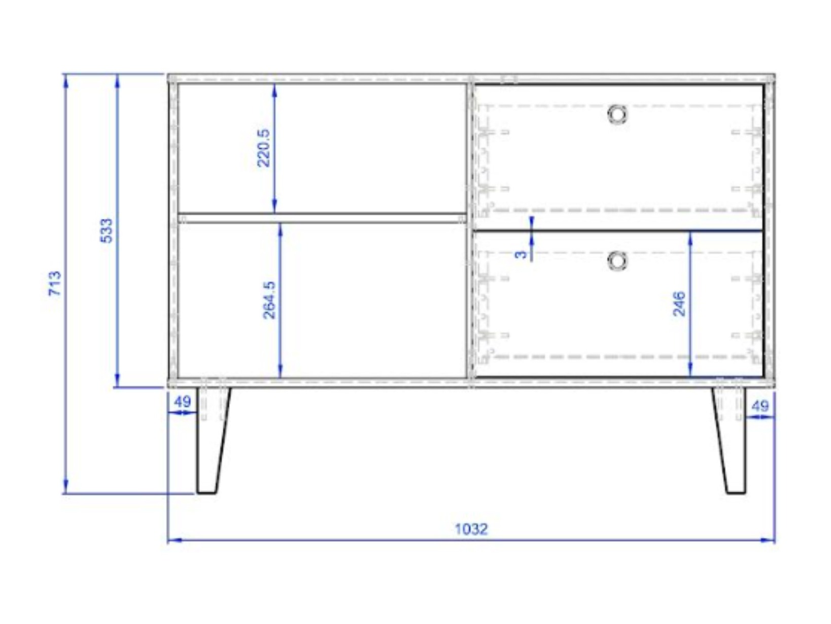 Komoda Domfera 104 (Hrast)