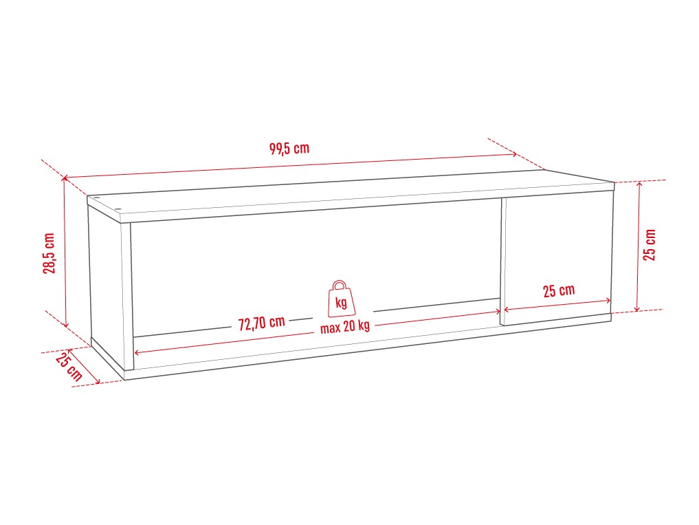 Stenska polica Domfera 111