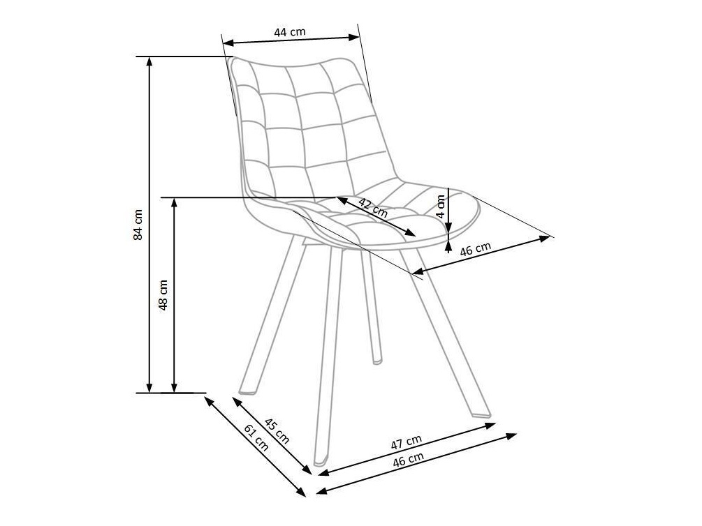 Stol Houston 739 (Siva + Svetlo rjava)