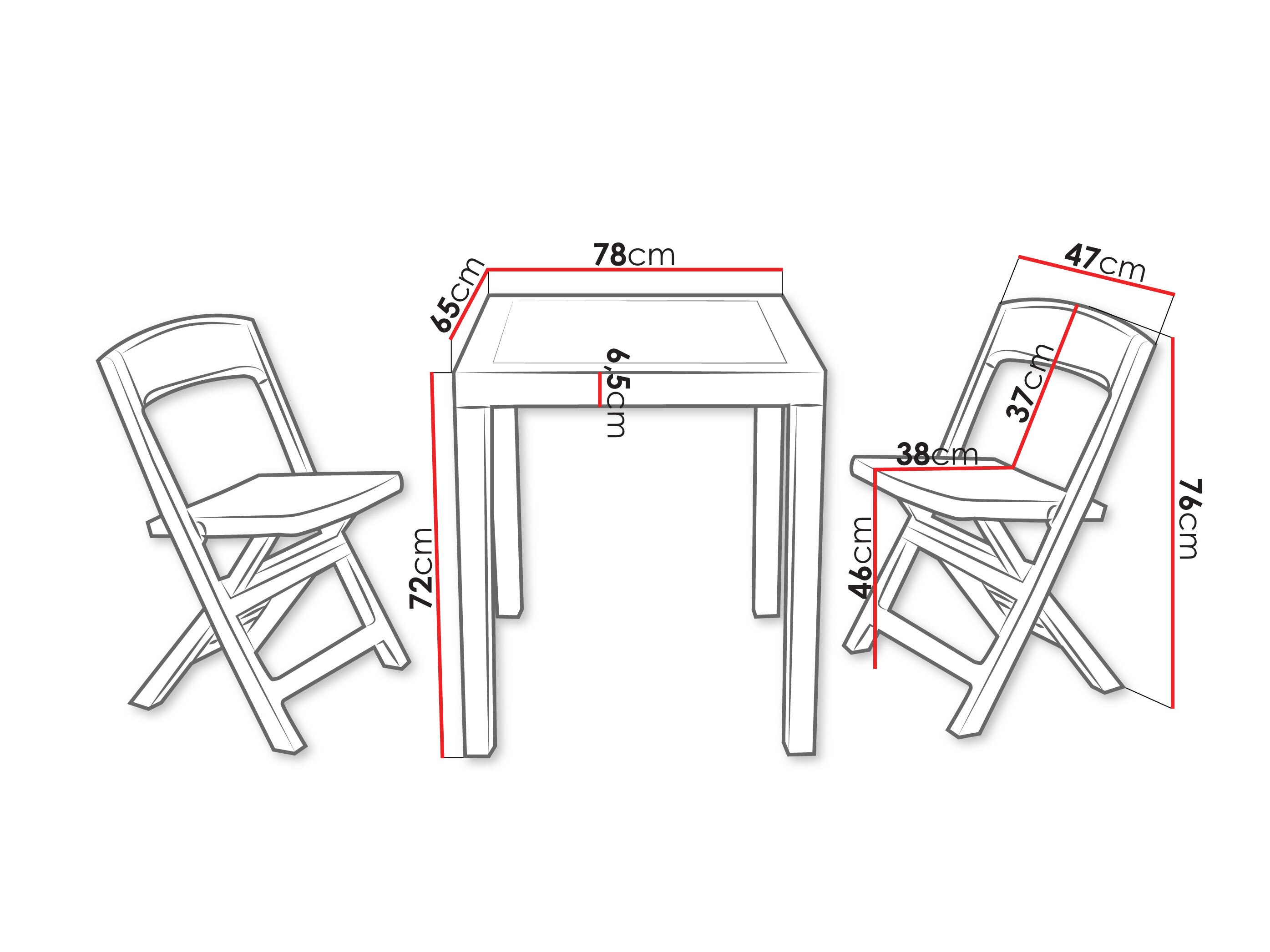 Komplet za balkon Betulal